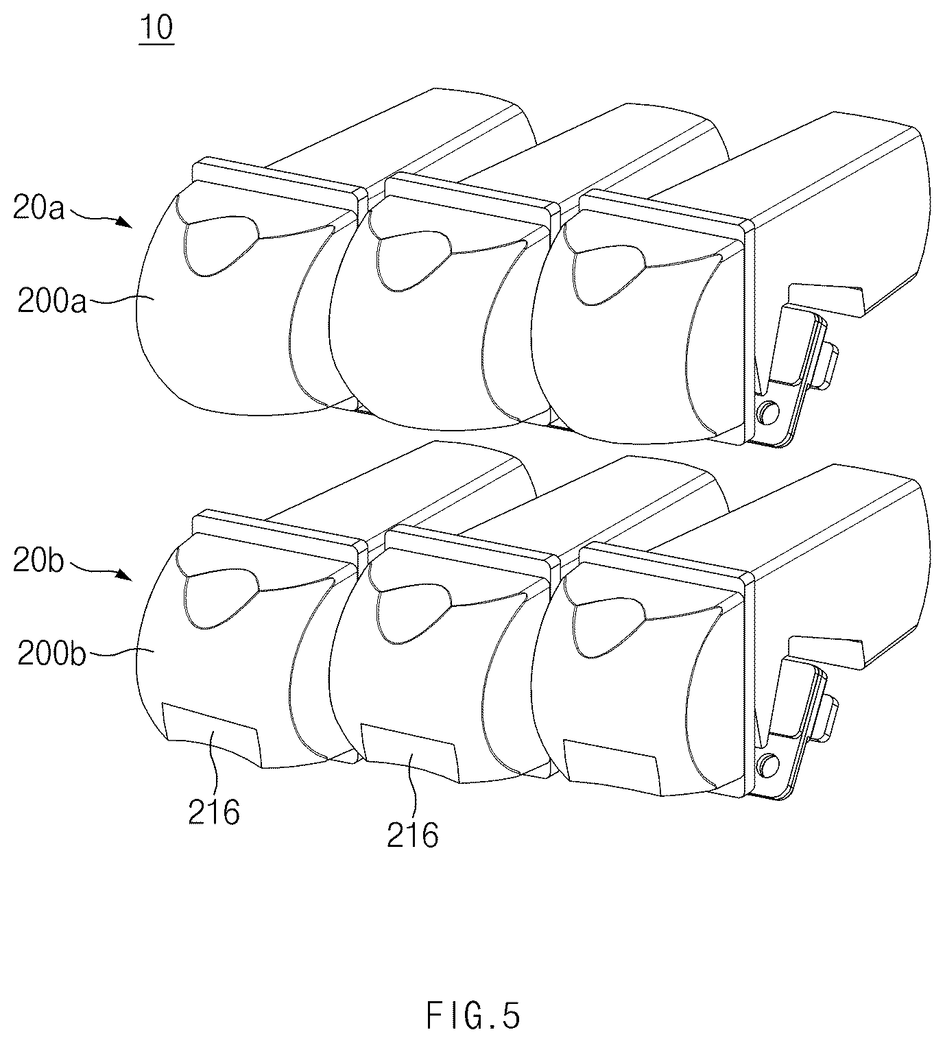 Patent US12359787 Figure 5 – Lamp module for vehicle and lamp for vehicle including the same