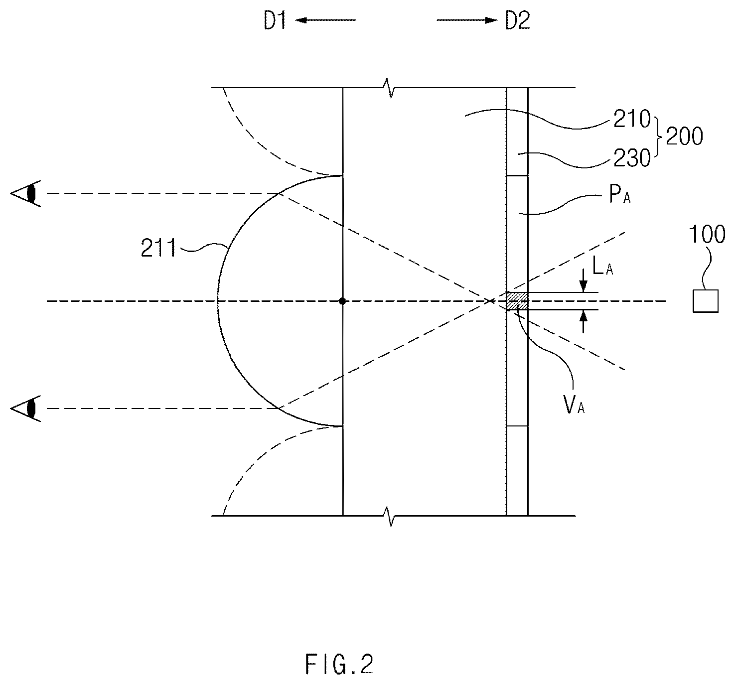 Patent US12359788 Figure 2 – Lens sheet with different viewing angles and lamp for vehicle