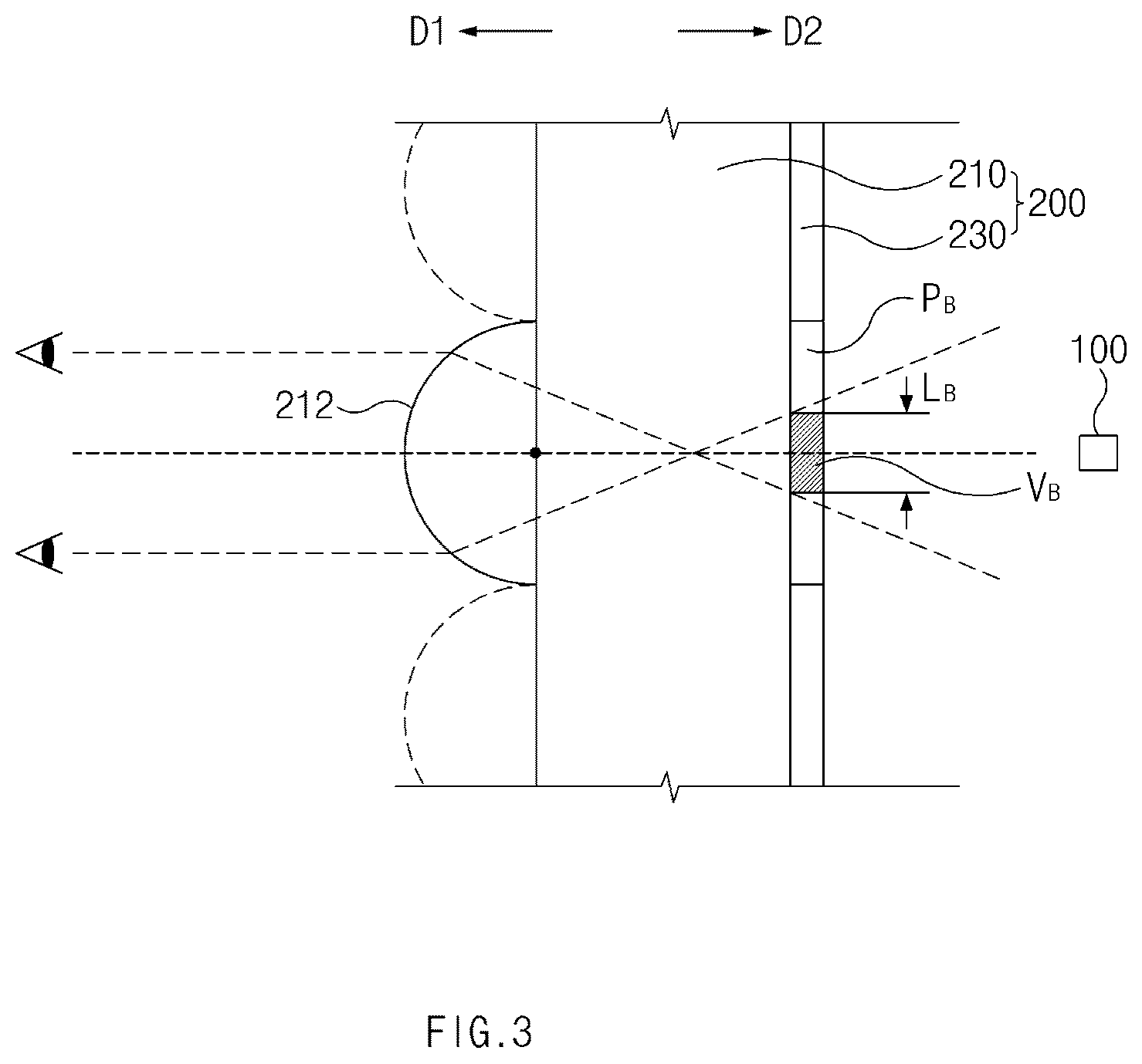 Patent US12359788 Figure 3 – Lens sheet with different viewing angles and lamp for vehicle