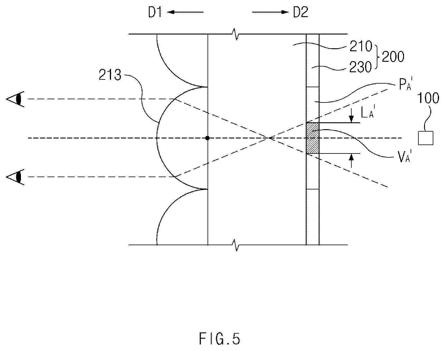 Patent US12359788 Figure 5 – Lens sheet with different viewing angles and lamp for vehicle
