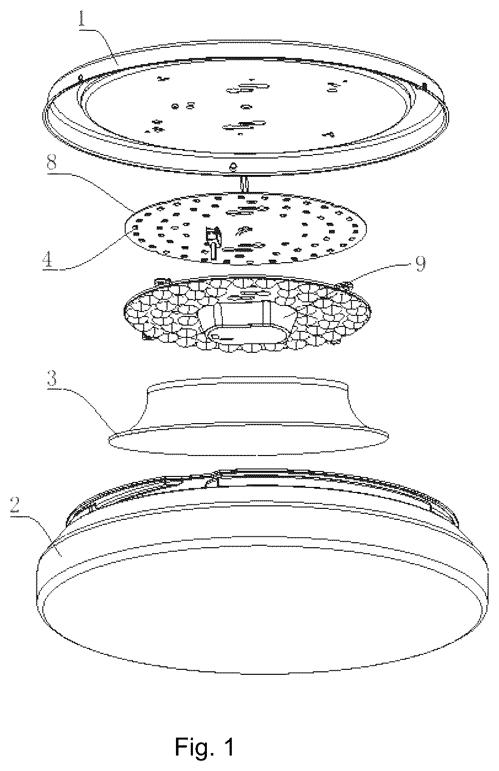 Patent US12359793 Figure 1 – Lighting apparatus