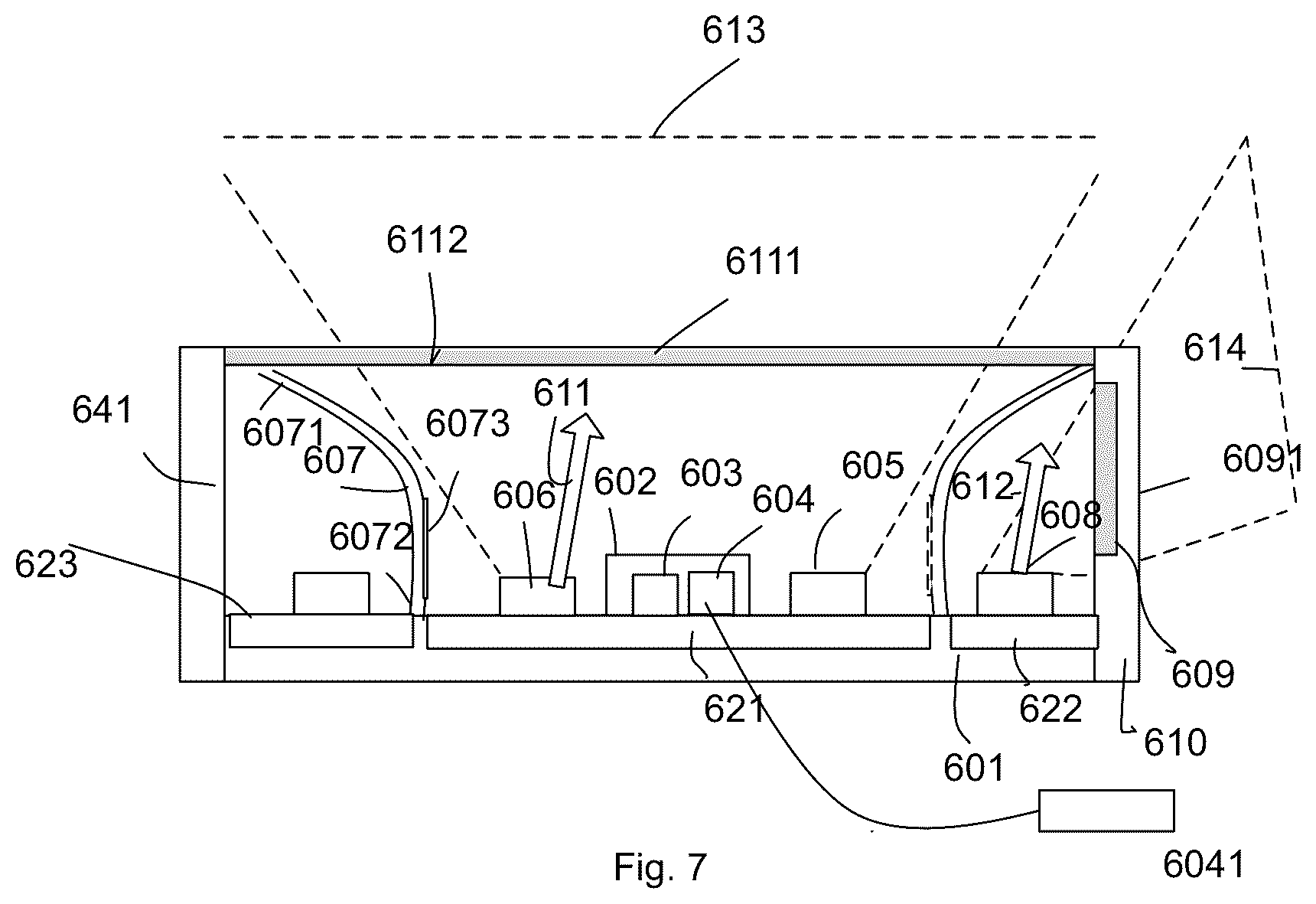 Patent US12359793 Figure 7 – Lighting apparatus