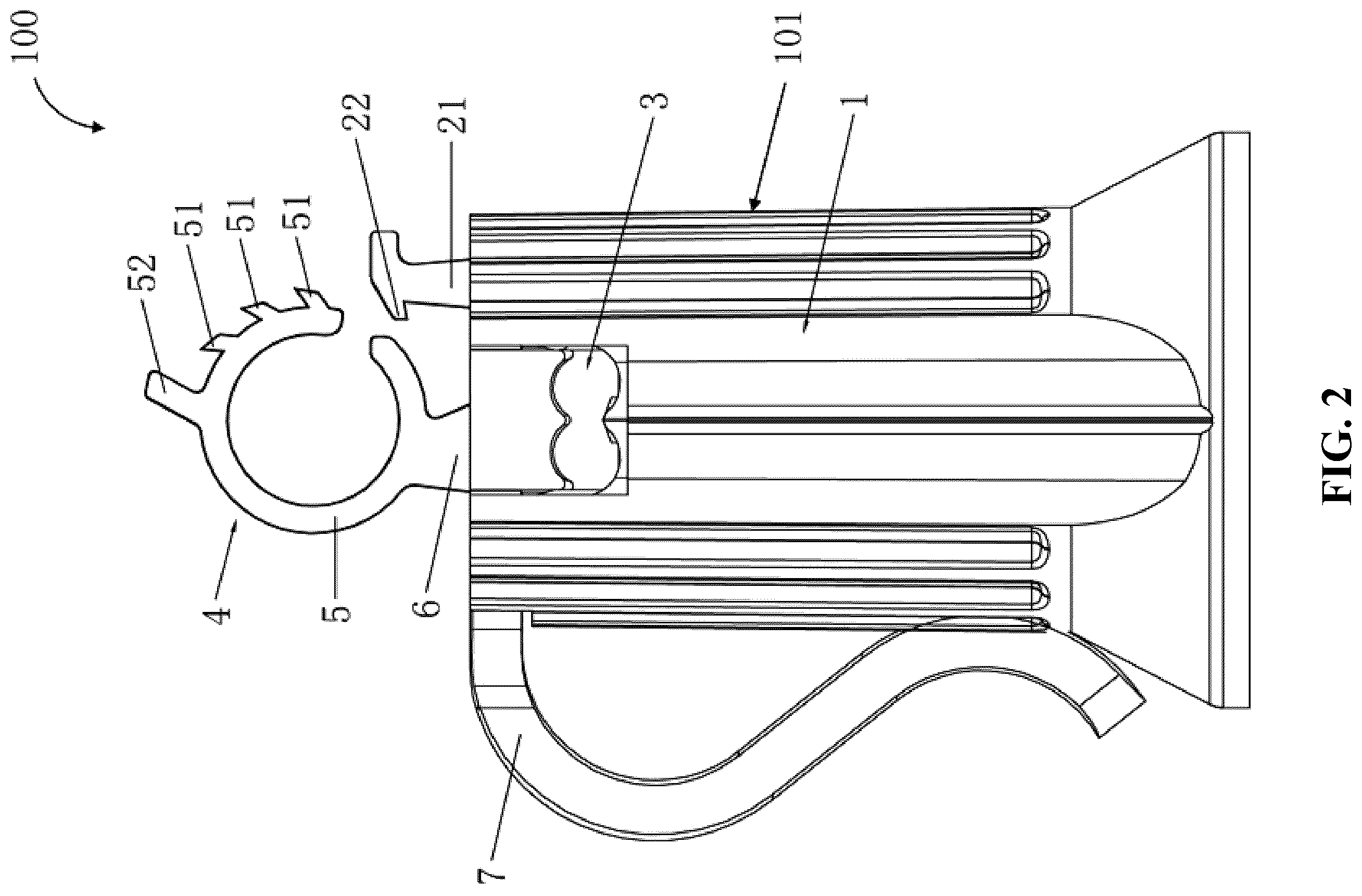 Patent US12359797 Figure 2 – String lamp structure