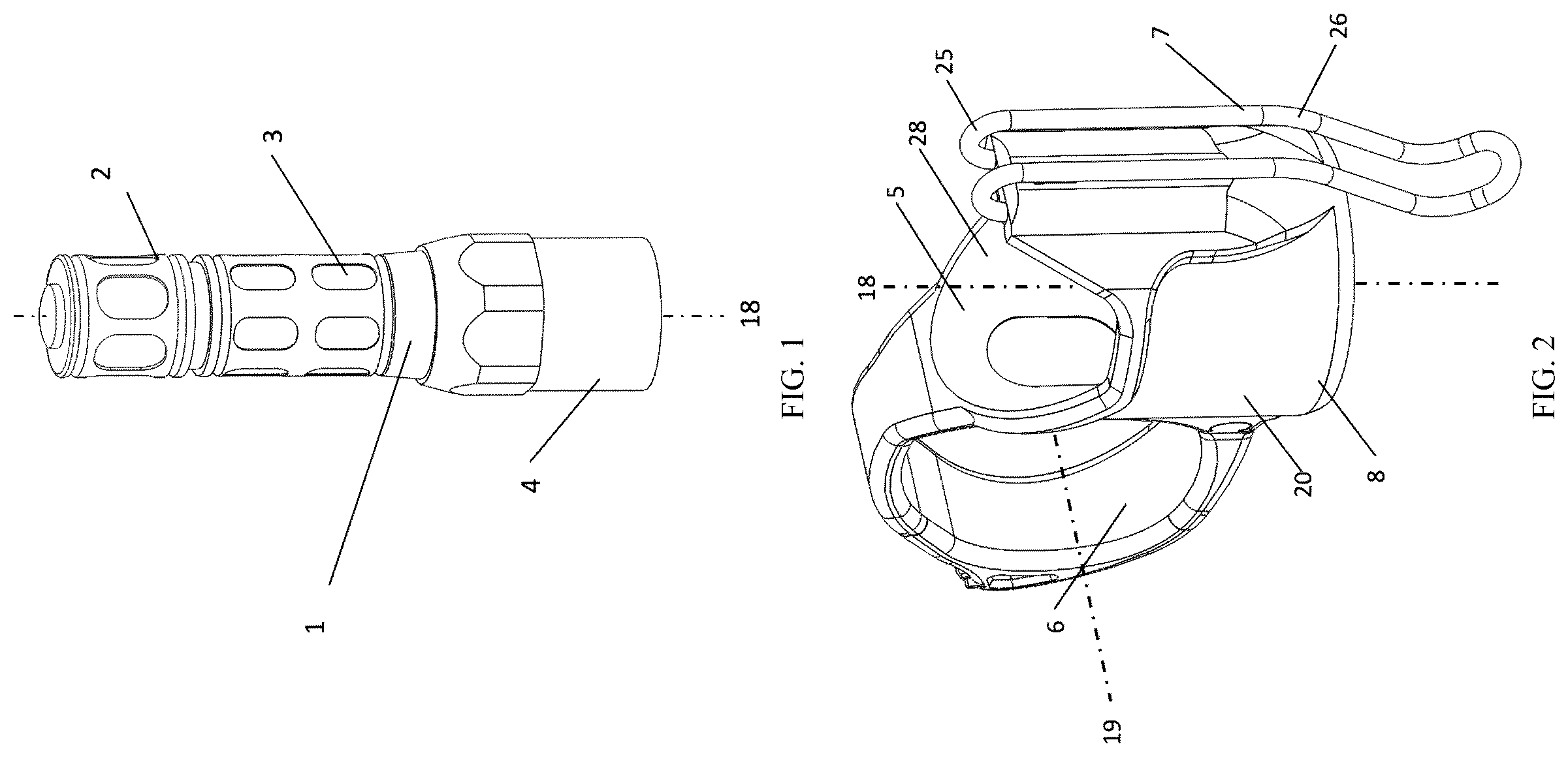 Patent US12359798 Figure 1 – Tactical flashlight accessories