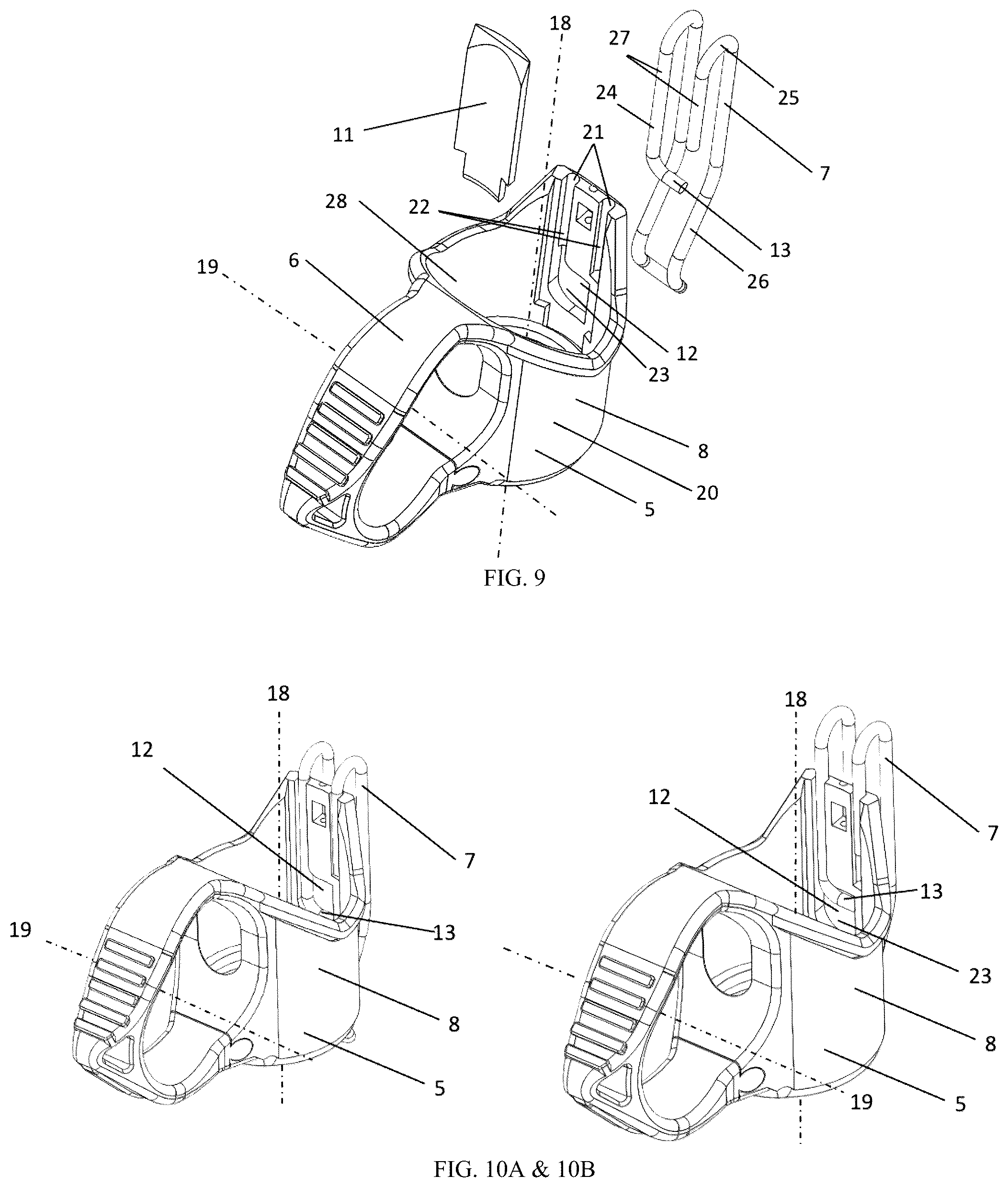Patent US12359798 Figure 5 – Tactical flashlight accessories