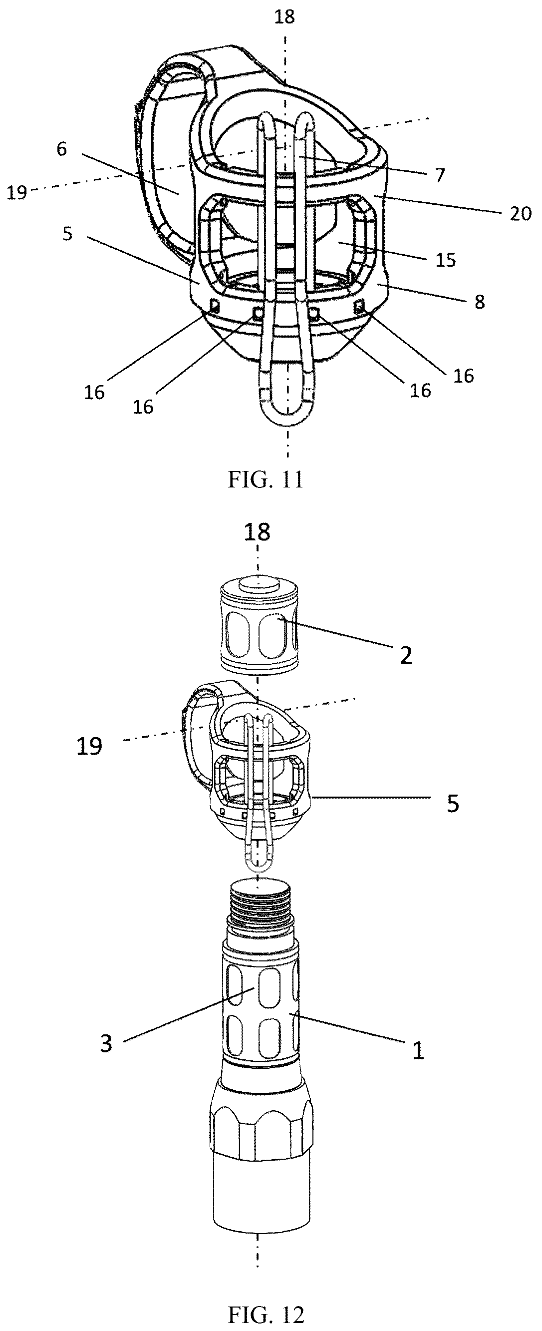 Patent US12359798 Figure 6 – Tactical flashlight accessories