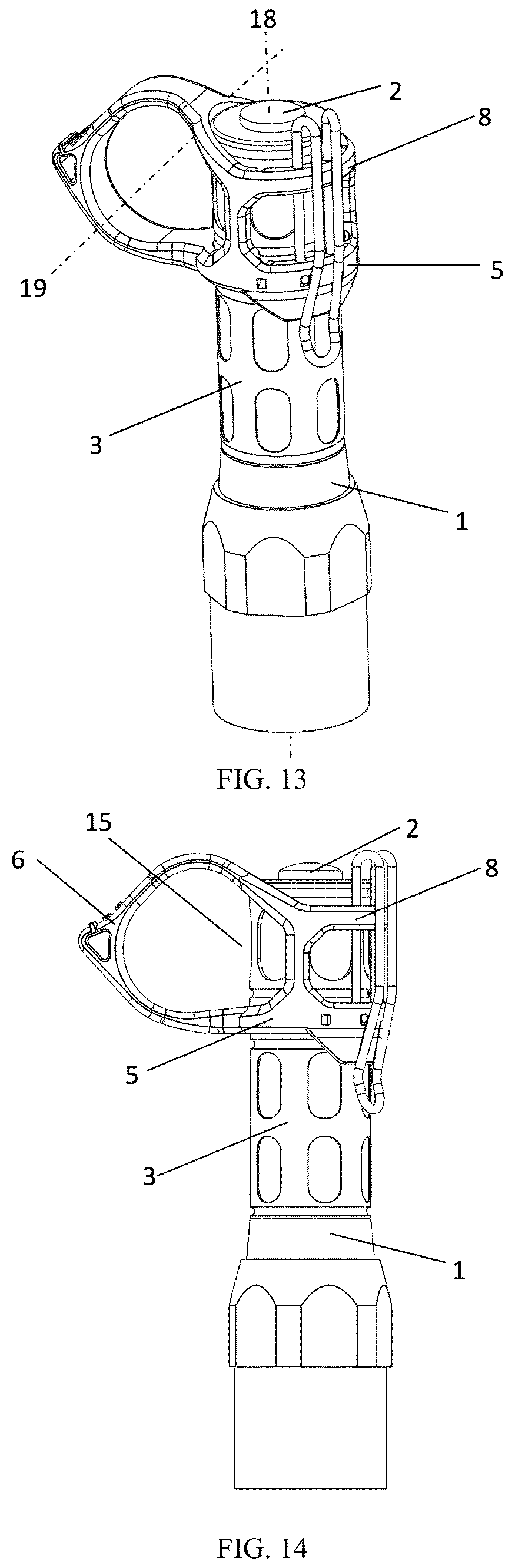 Patent US12359798 Figure 7 – Tactical flashlight accessories
