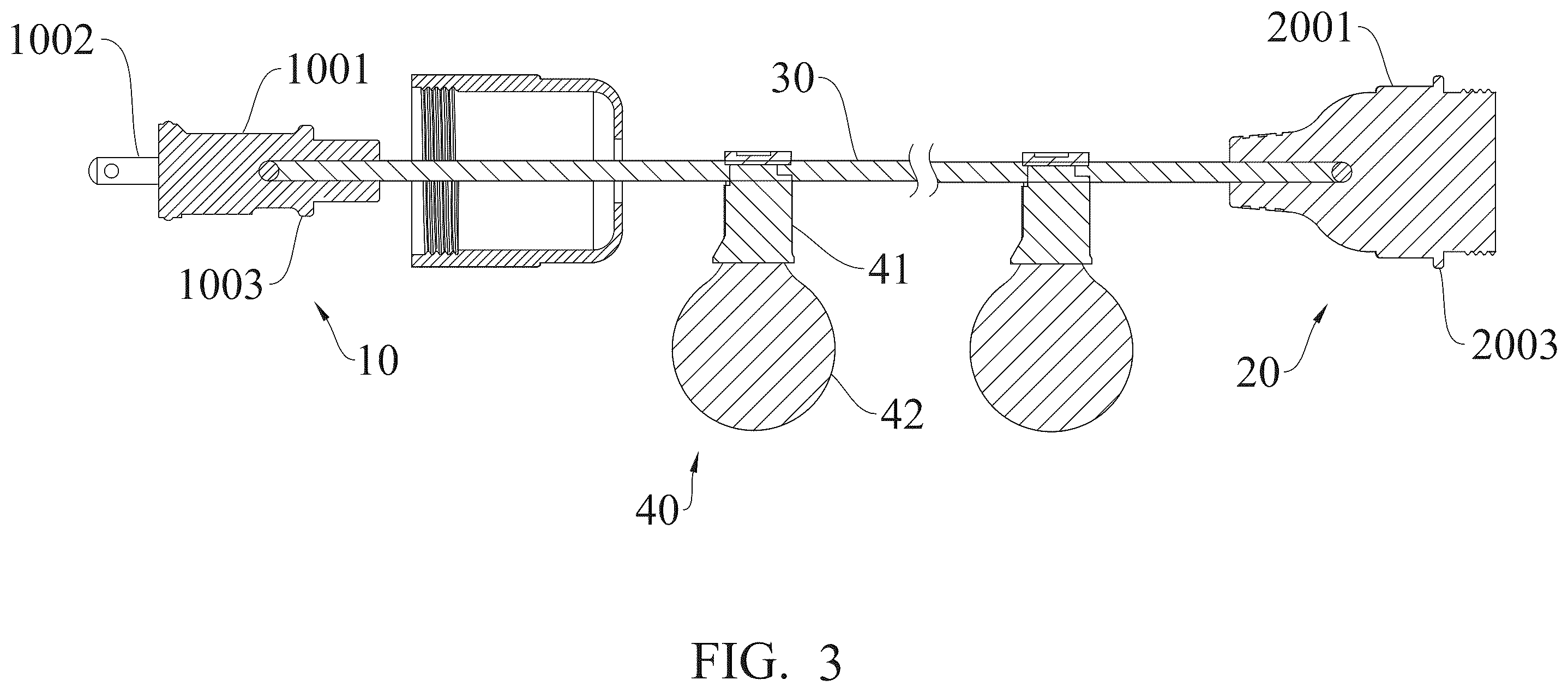 Patent US12359801 Figure 3 – Light string with waterproof structure