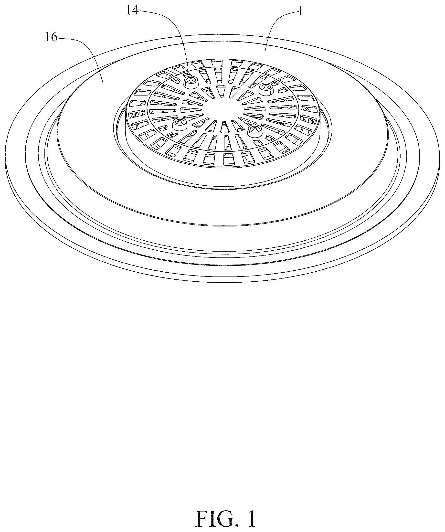 Patent US12359802 — Fan ceiling lamp — Figure 1