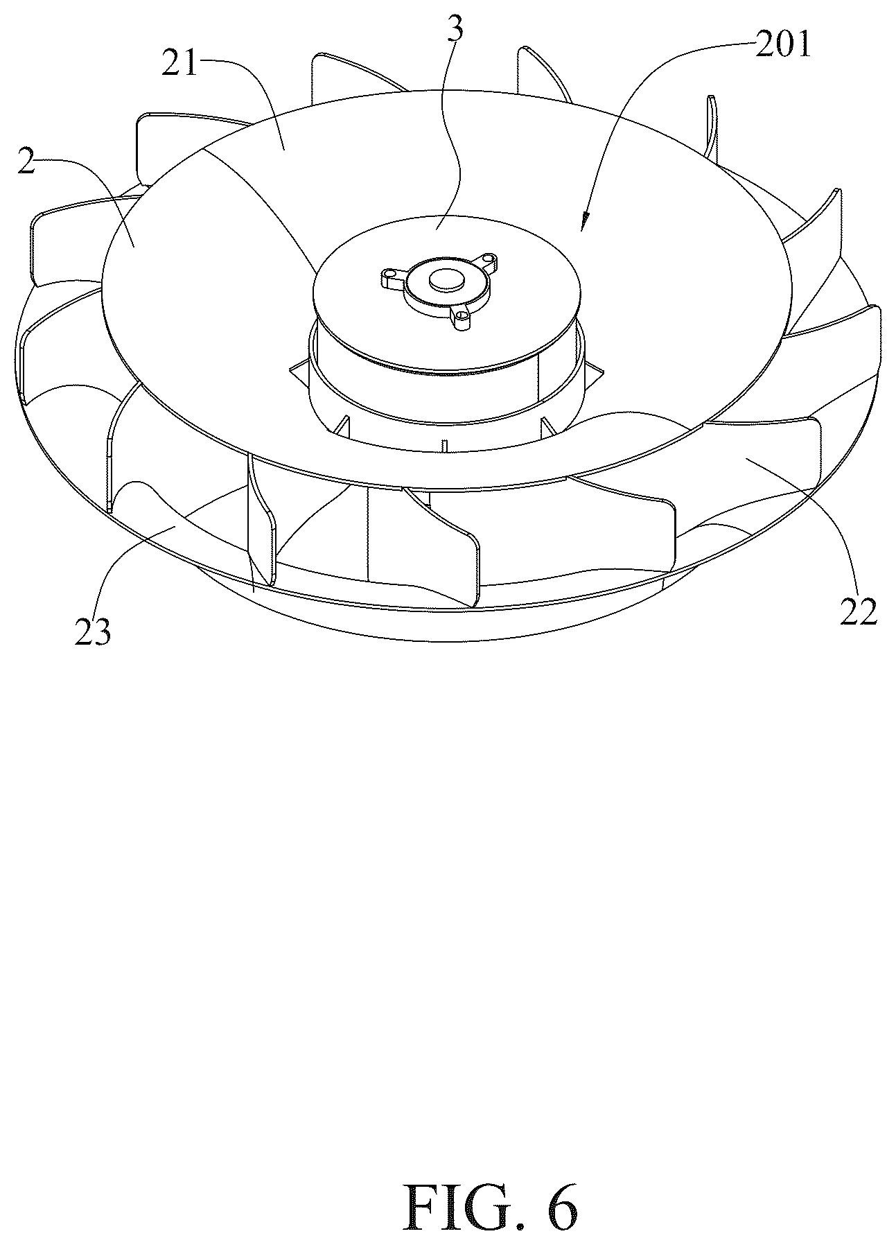 Patent US12359802 Figure 6 – Fan ceiling lamp