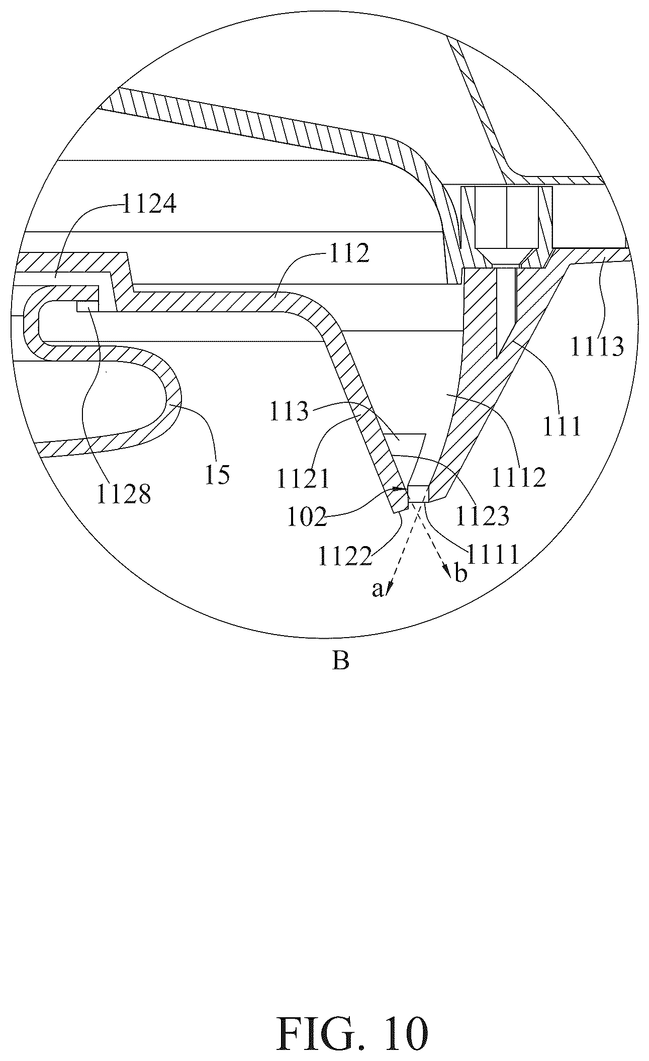 Patent US12359802 Figure 10 – Fan ceiling lamp