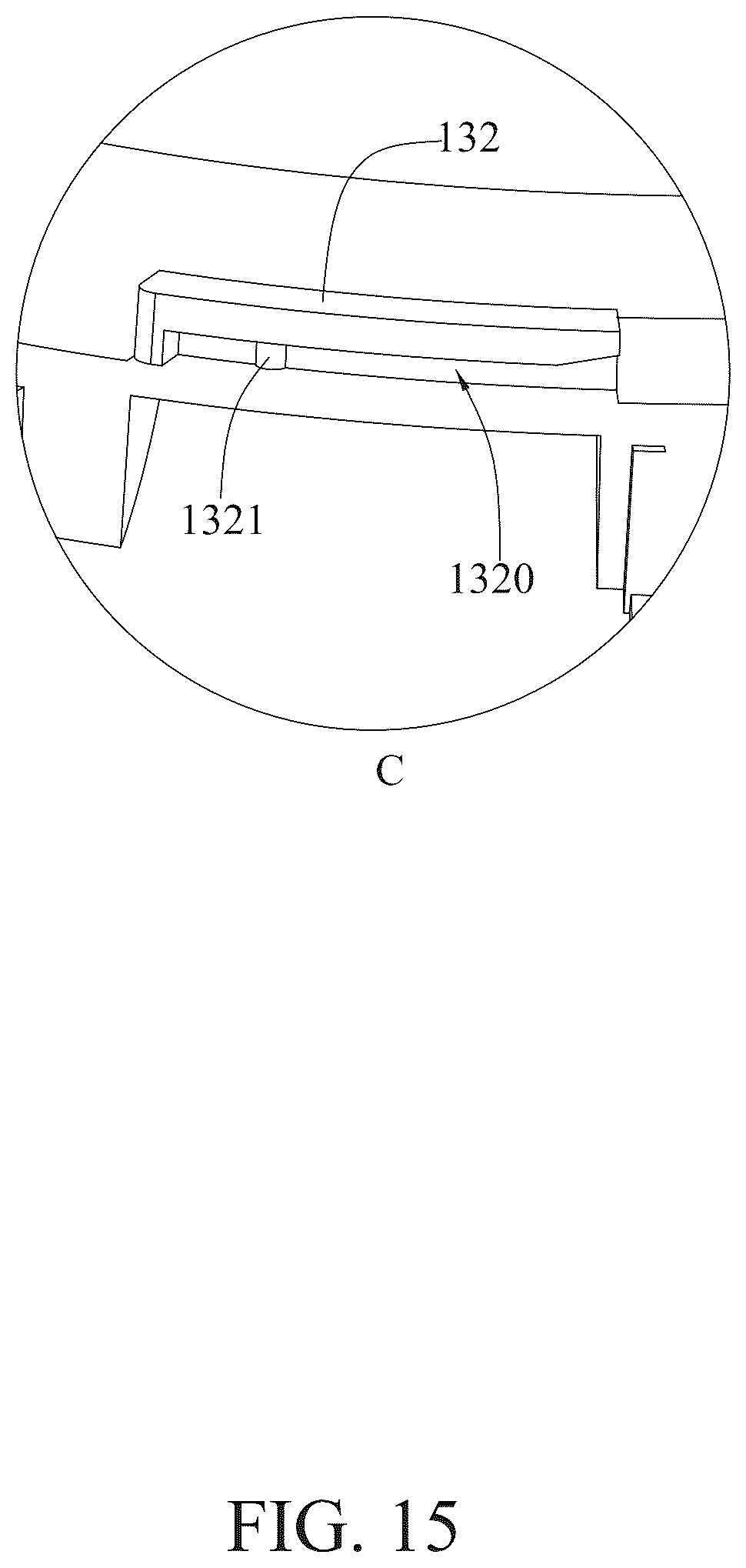 Patent US12359802 Figure 15 – Fan ceiling lamp
