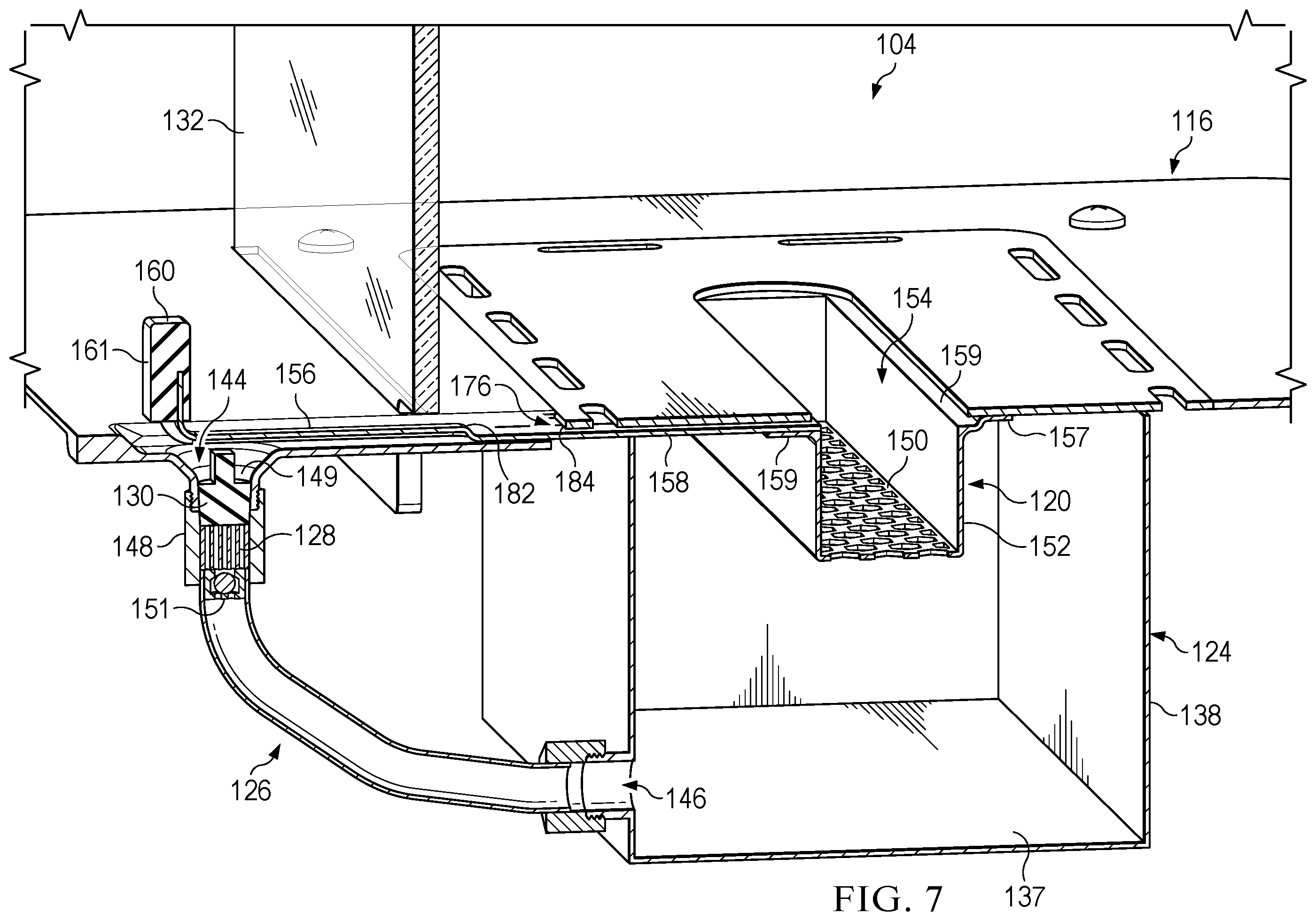 Patent US12359805 Figure 7 – Burner system with integrated shutter and spaced apart fill port