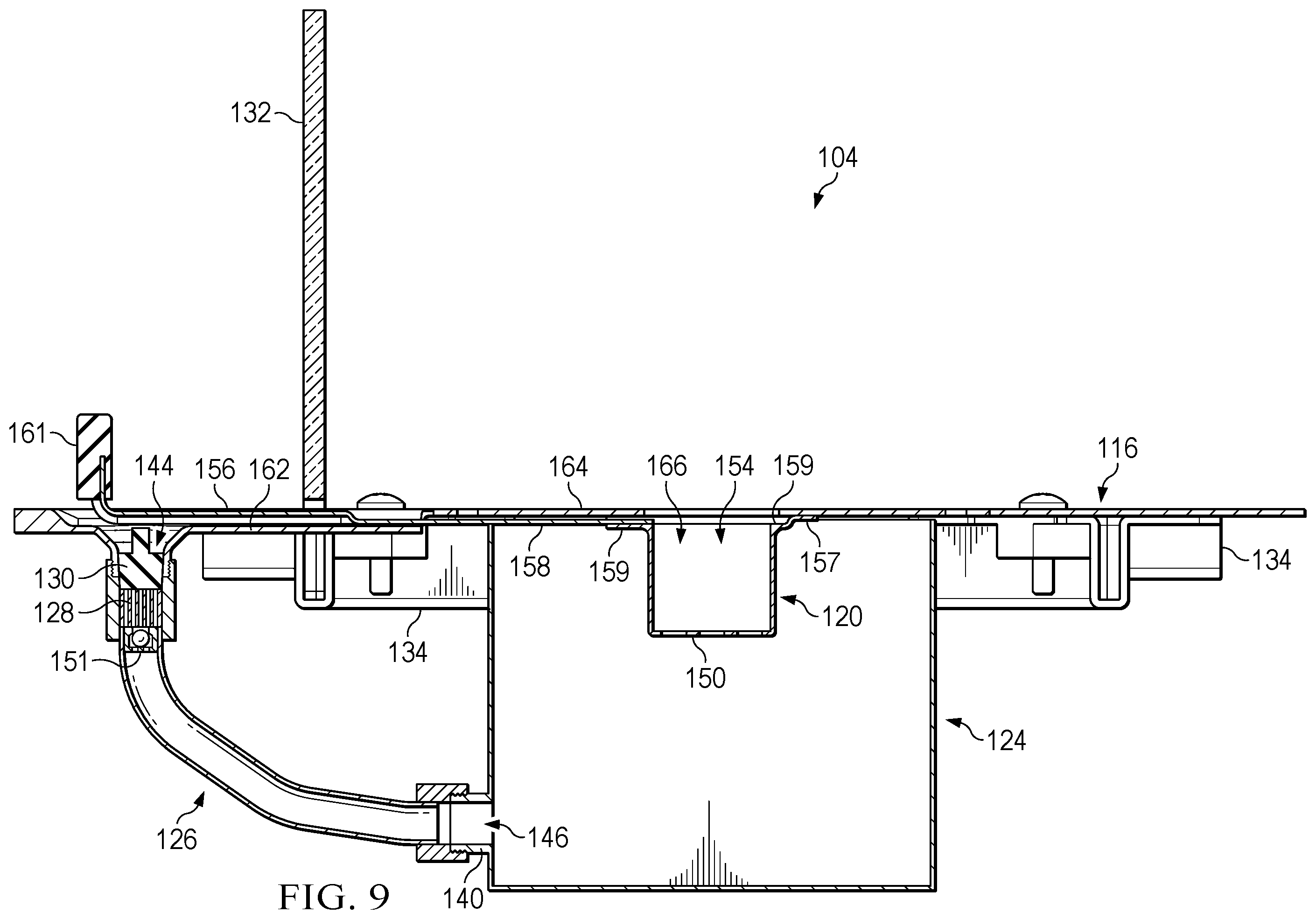 Patent US12359805 Figure 9 – Burner system with integrated shutter and spaced apart fill port