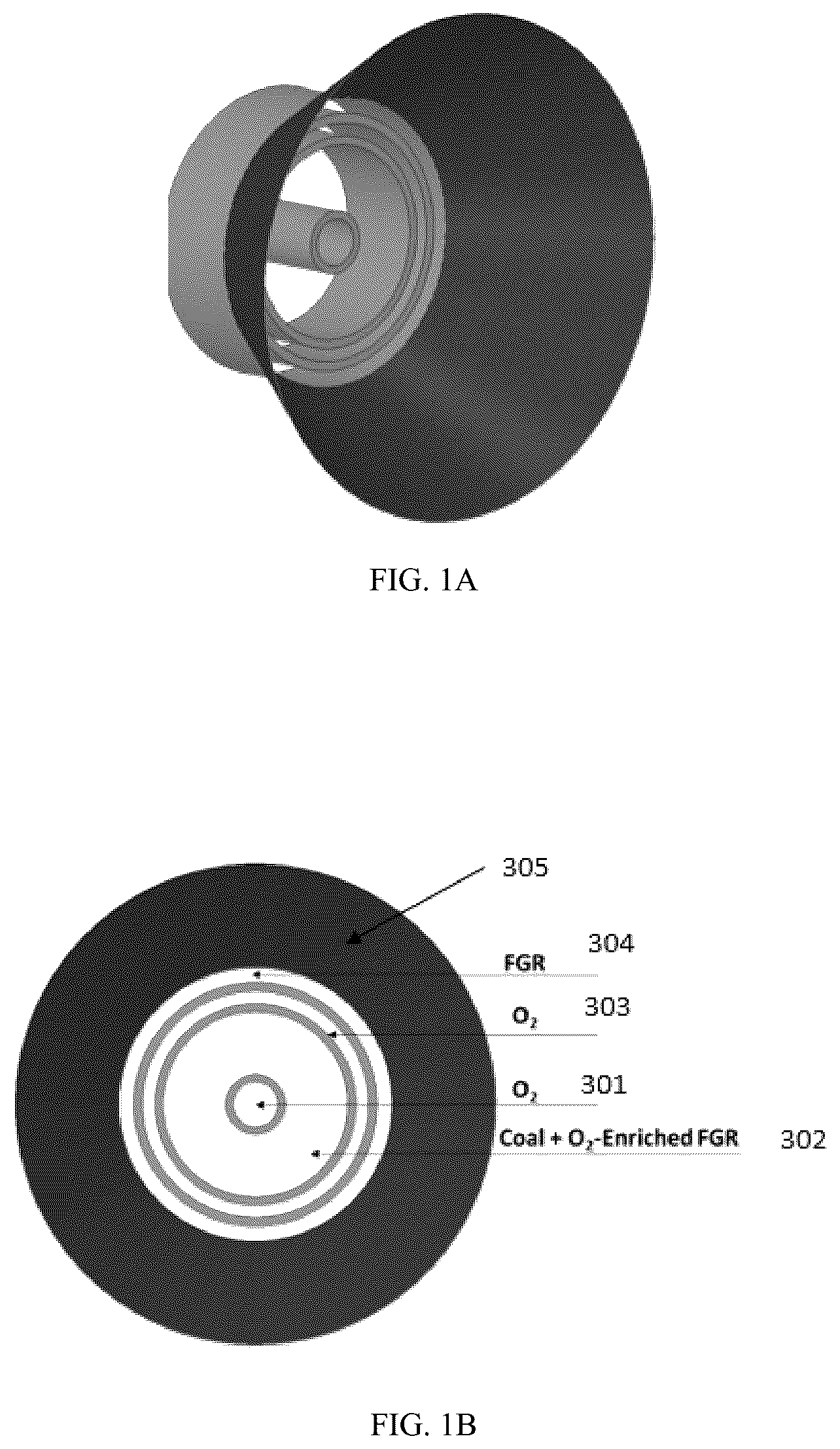 Patent US12359807 Figure 1 – Combustion system comprising an annular shroud burner