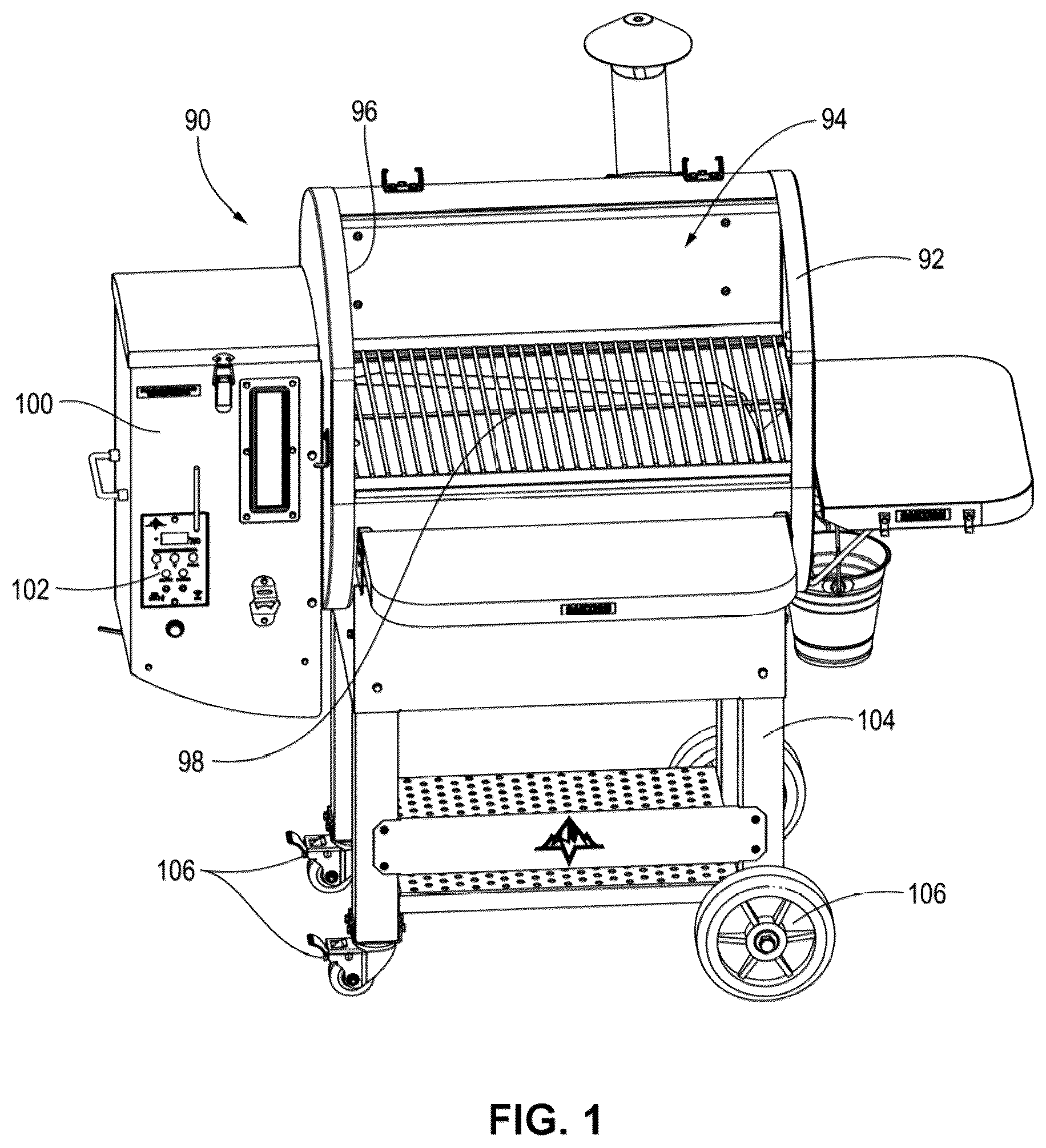 Patent US12359808 Figure 1 – Variable fuel cooker