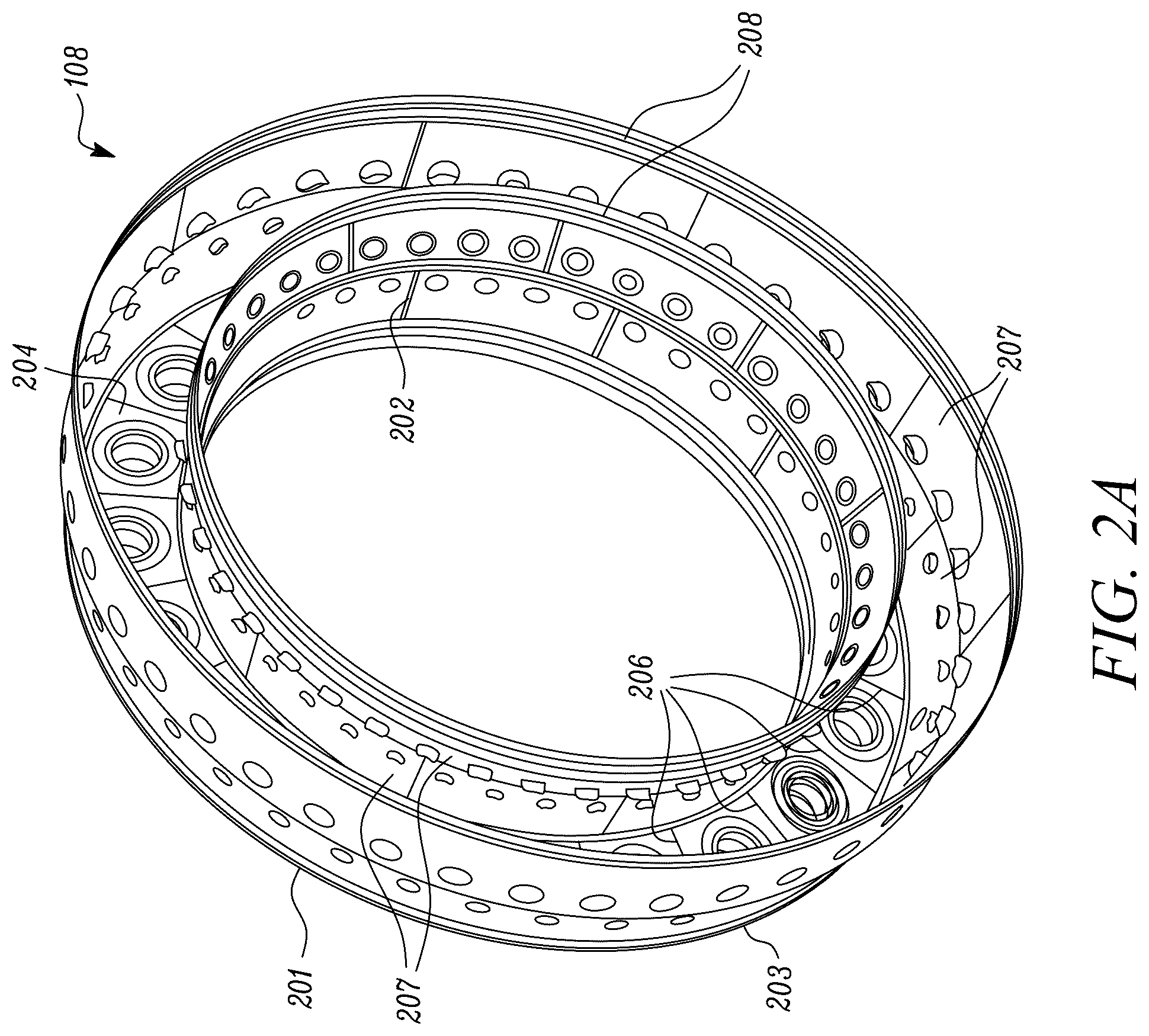 Patent US12359811 Figure 2 – Tile for a gas turbine engine combustor