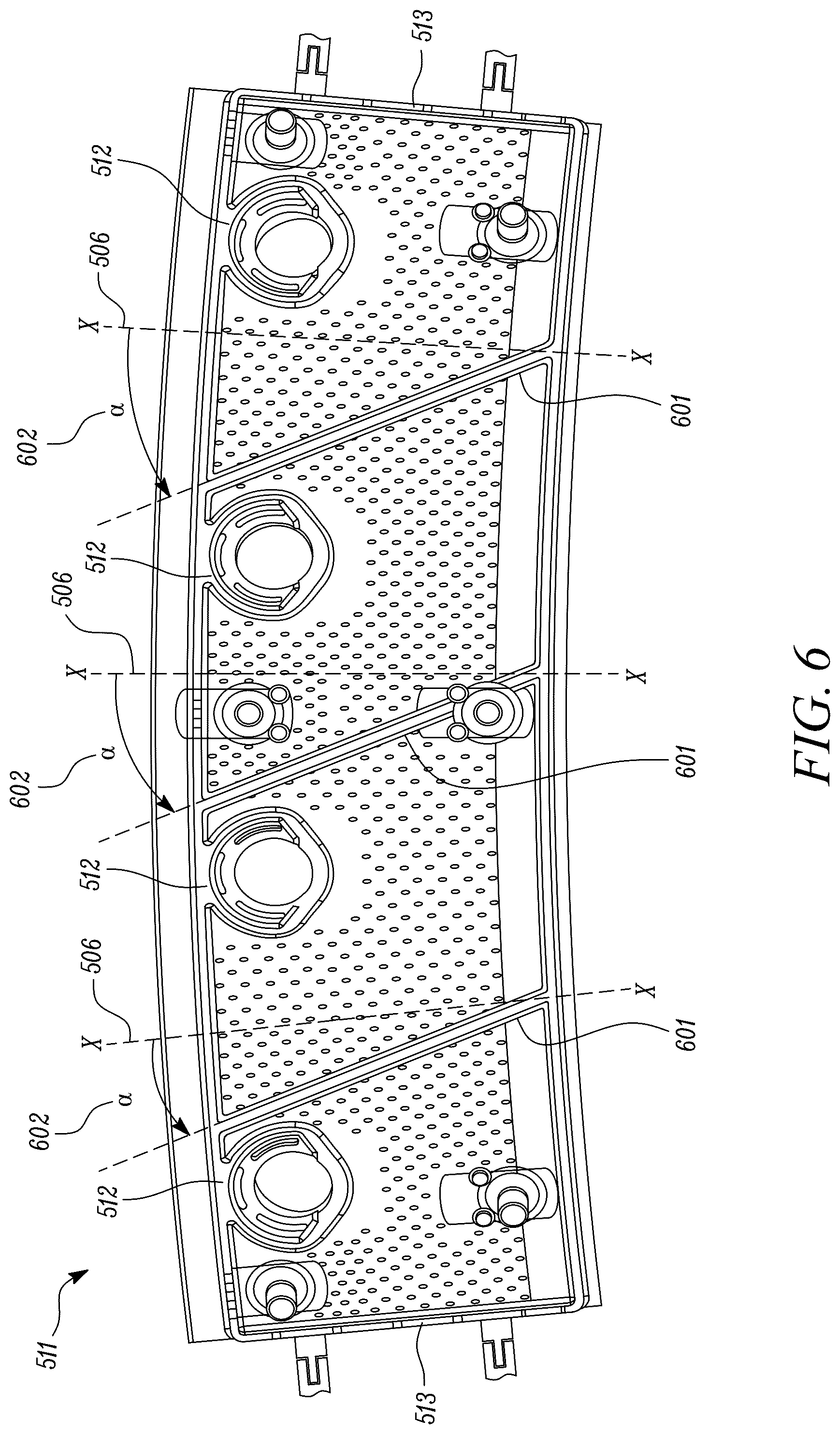Patent US12359811 Figure 7 – Tile for a gas turbine engine combustor