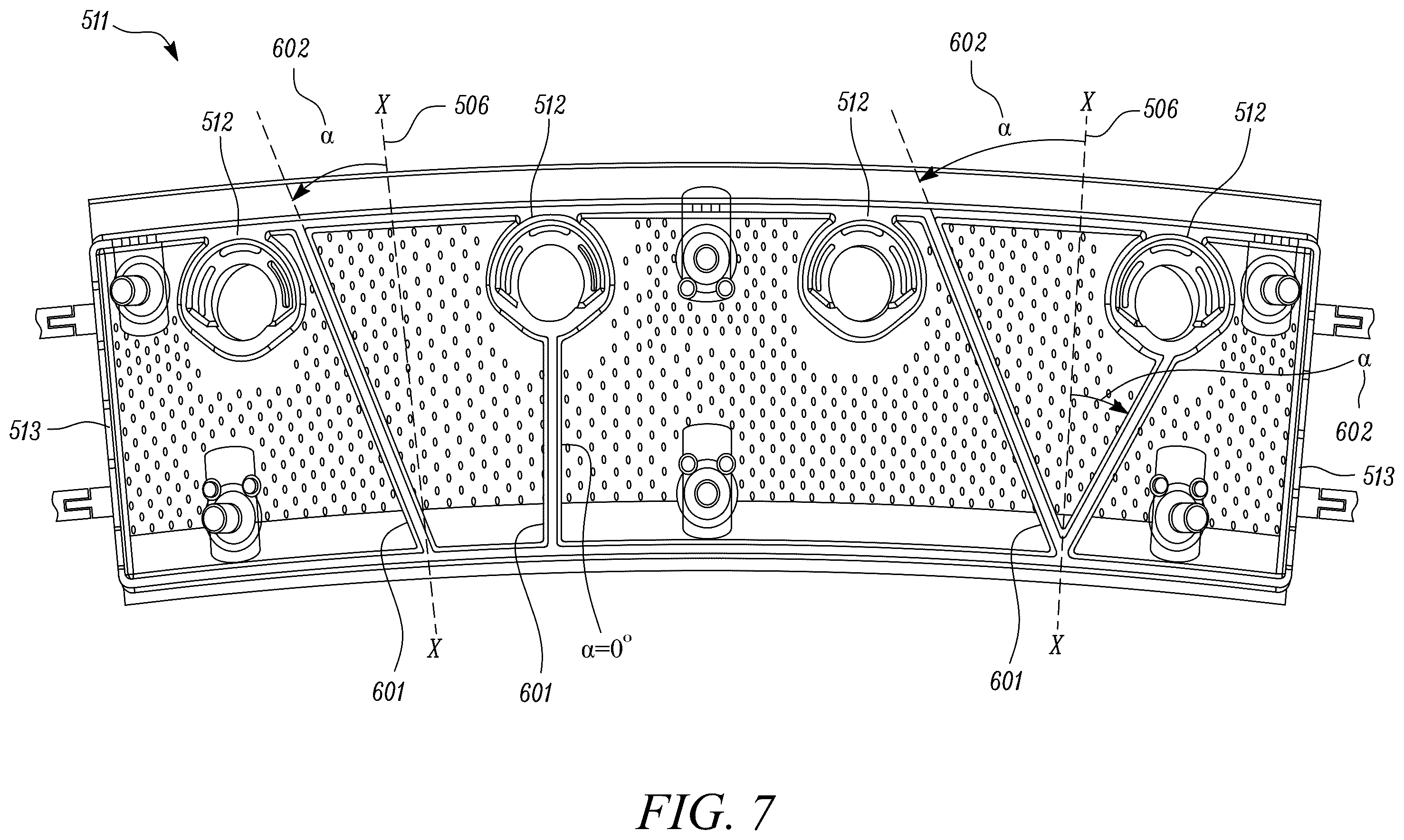 Patent US12359811 Figure 8 – Tile for a gas turbine engine combustor