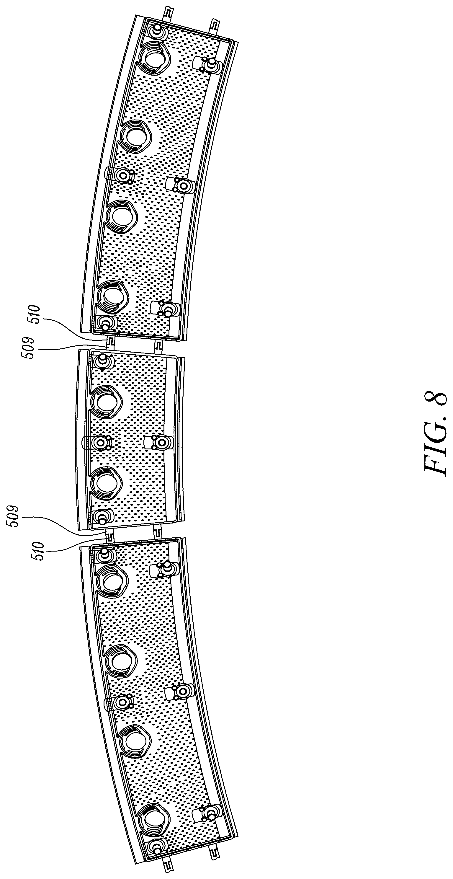 Patent US12359811 Figure 9 – Tile for a gas turbine engine combustor