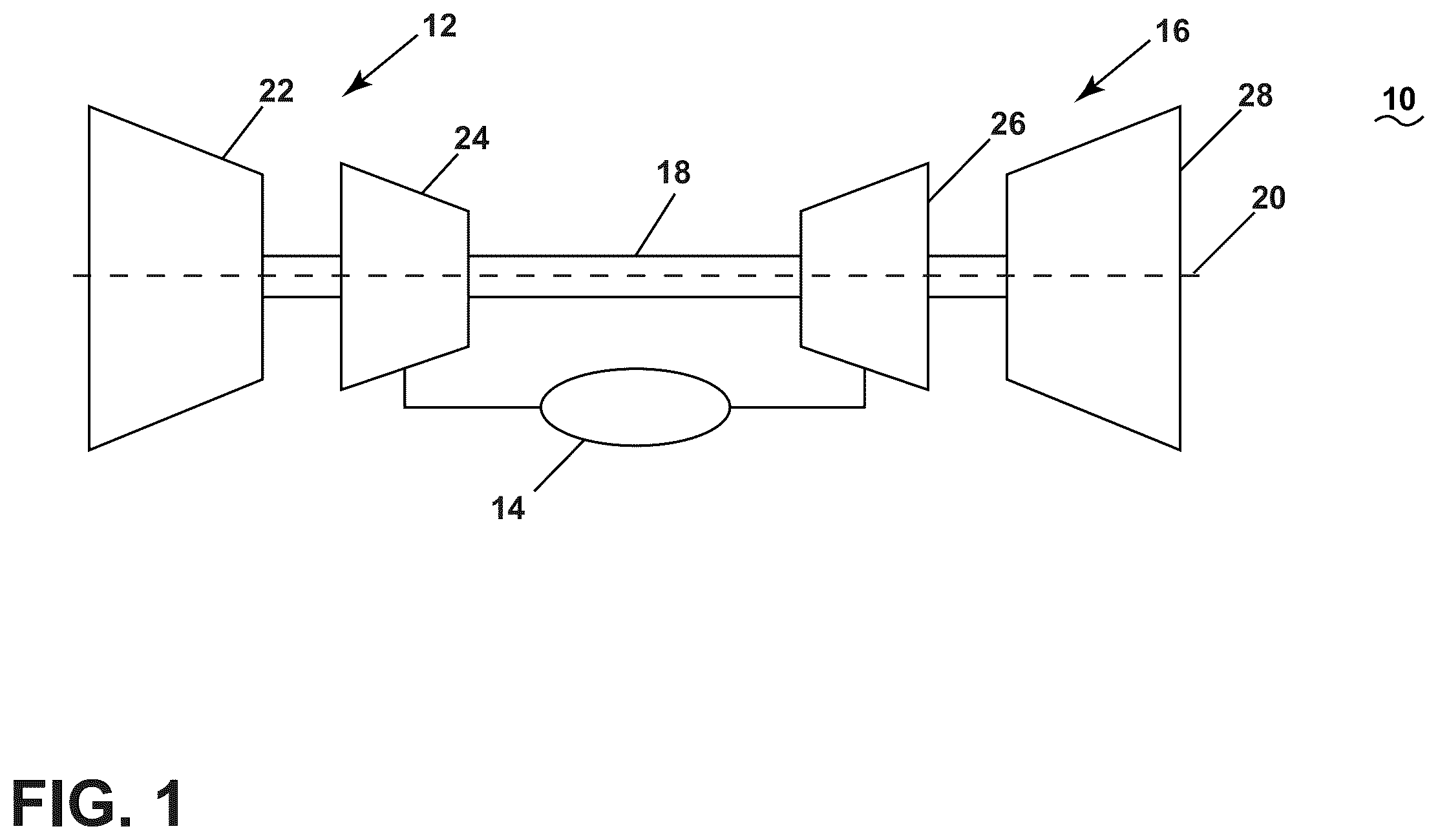Patent US12359812 — Gas turbine engine combustor with openings — Figure 1