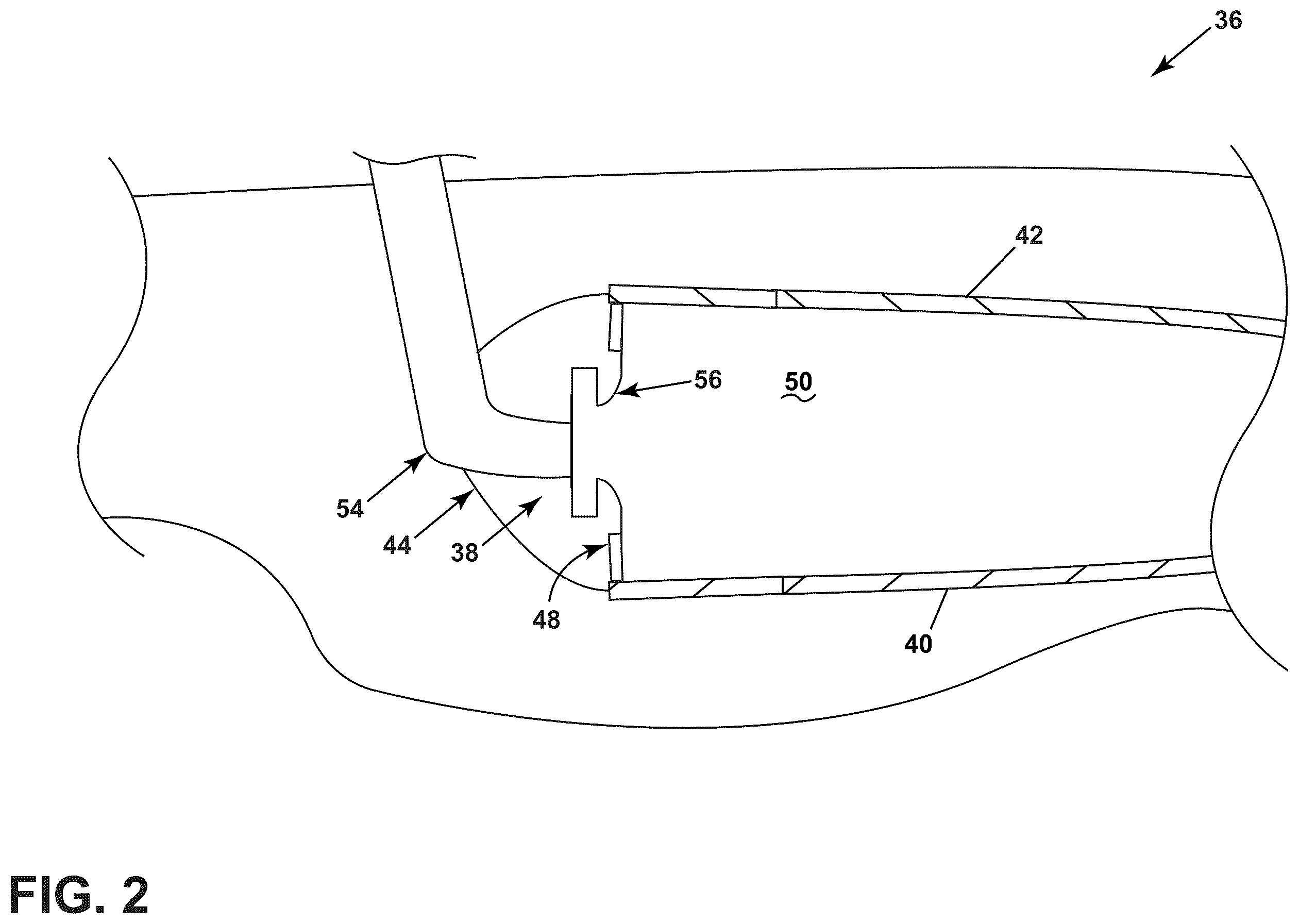 Patent US12359812 Figure 2 – Gas turbine engine combustor with openings
