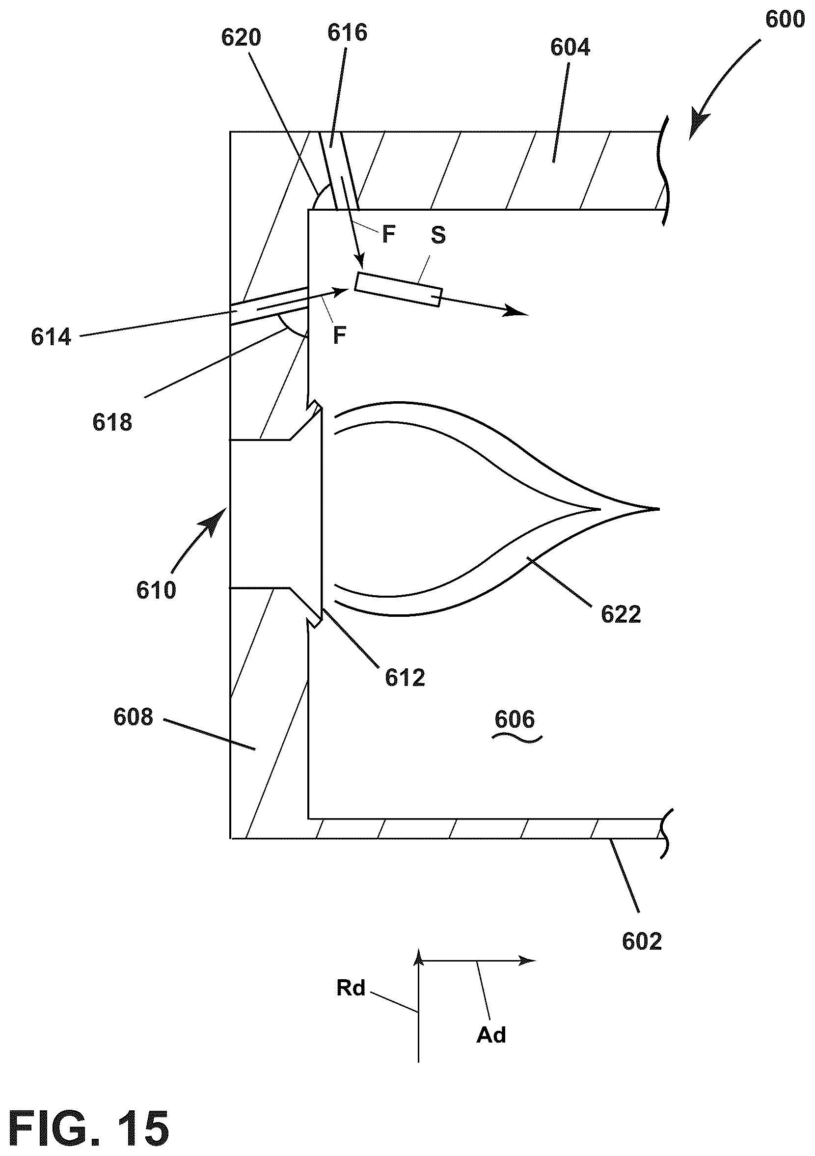Patent US12359812 Figure 15 – Gas turbine engine combustor with openings