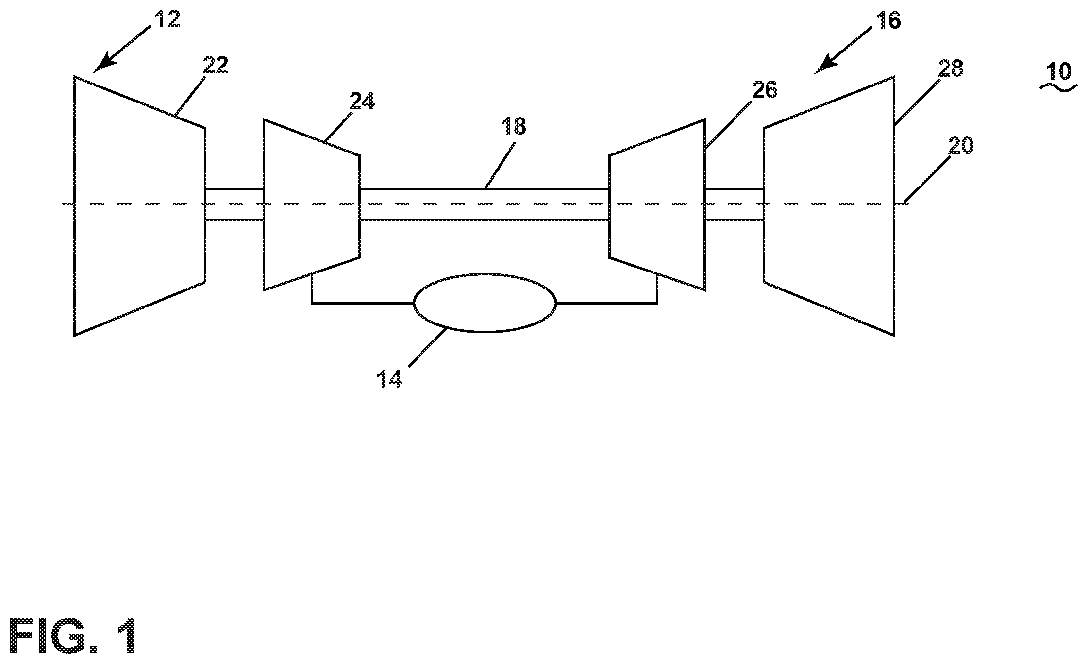 Patent US12359813 Figure 1 – Engine fuel nozzle and swirler