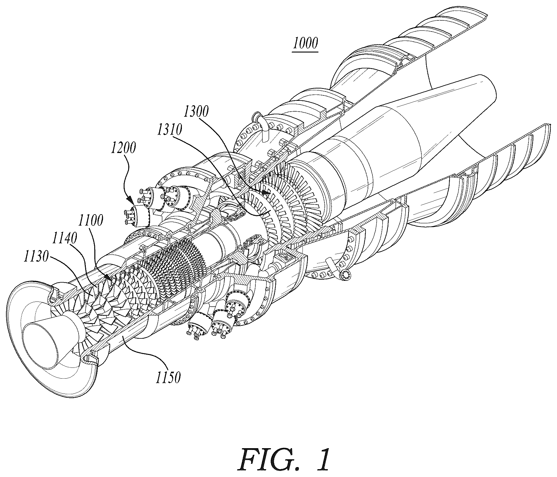 Patent US12359815 Figure 1 – Combustor nozzle, combustor, and gas turbine including same