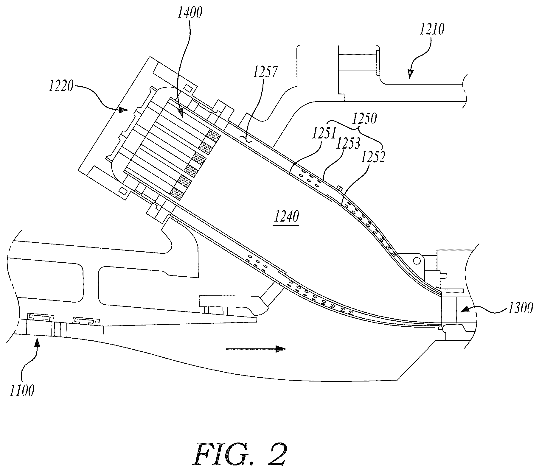 Patent US12359815 Figure 2 – Combustor nozzle, combustor, and gas turbine including same