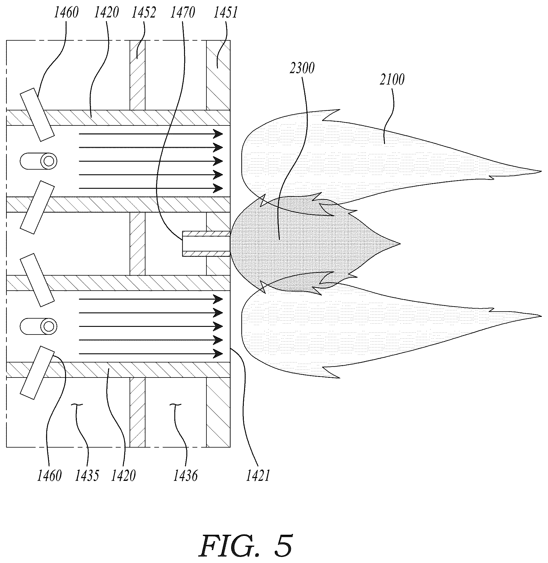Patent US12359815 Figure 5 – Combustor nozzle, combustor, and gas turbine including same