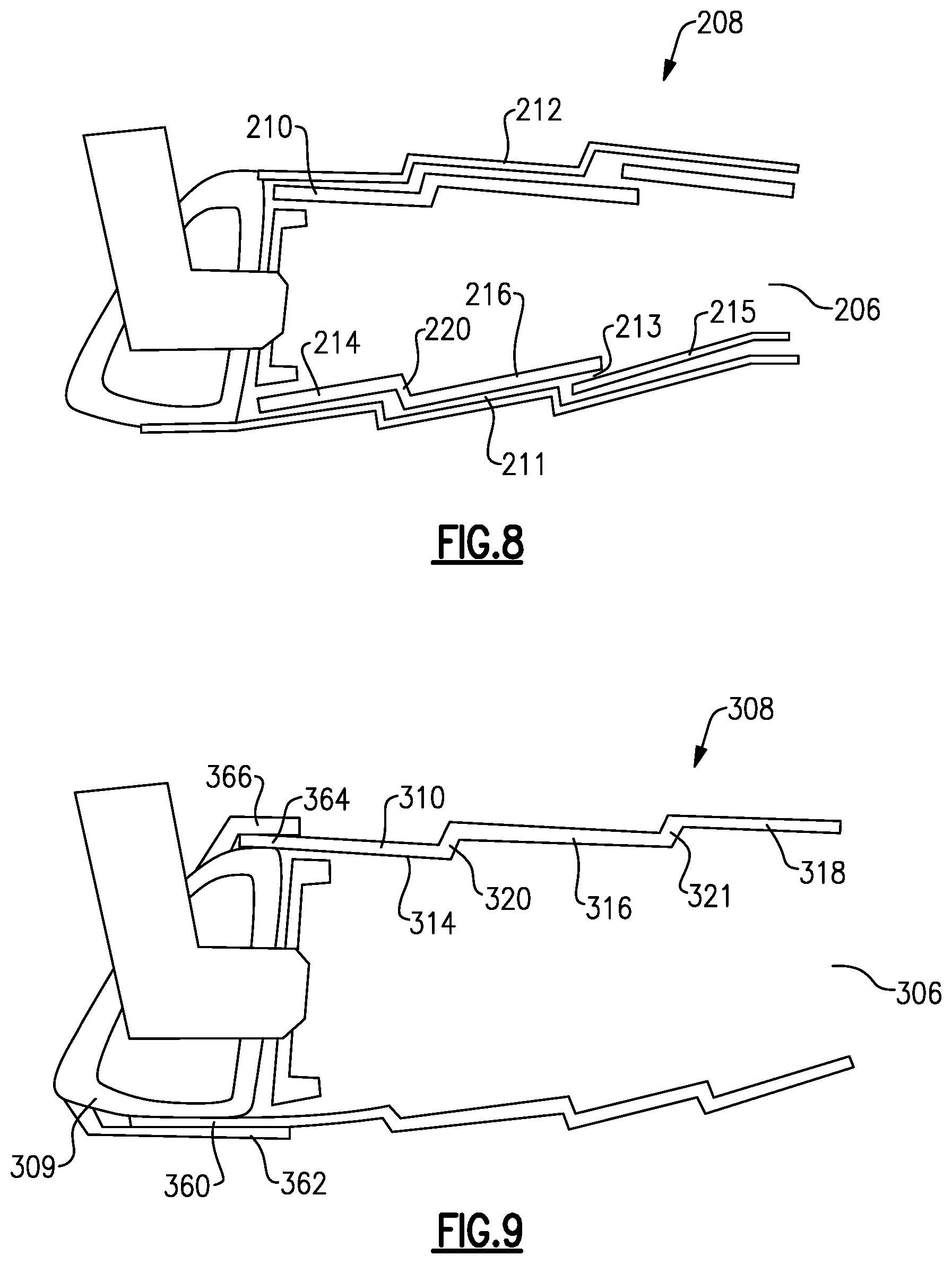 Patent US12359816 Figure 4 – CMC stepped combustor liner