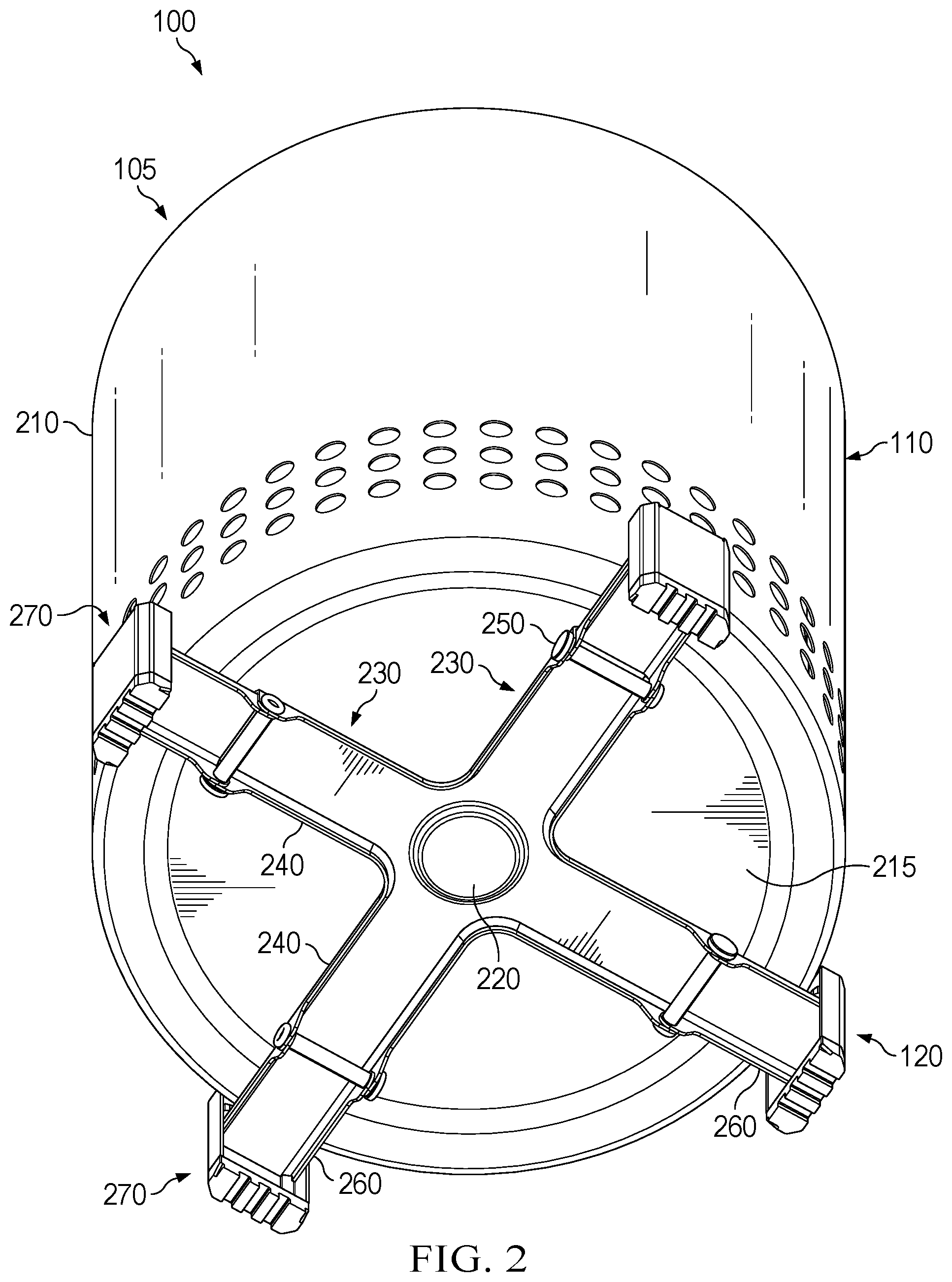 Patent US12359817 Figure 2 – Portable stove with folding stand