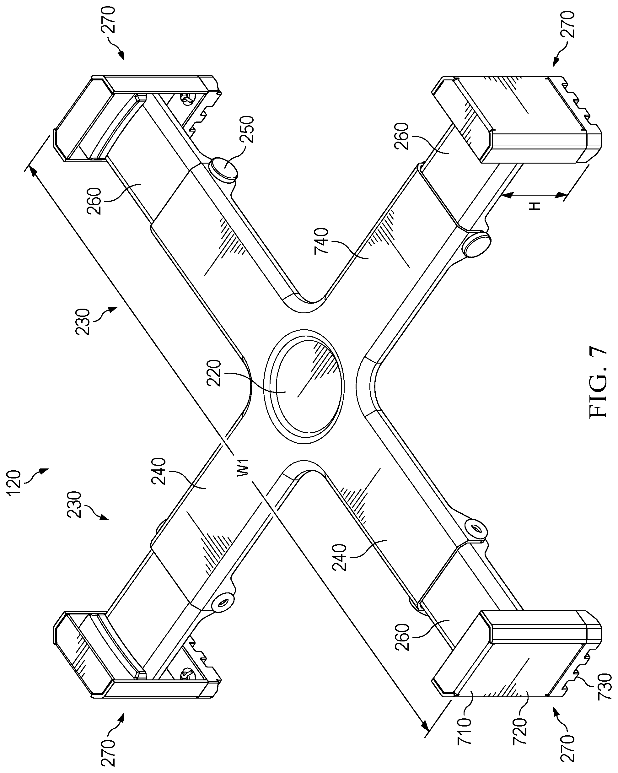 Patent US12359817 Figure 7 – Portable stove with folding stand