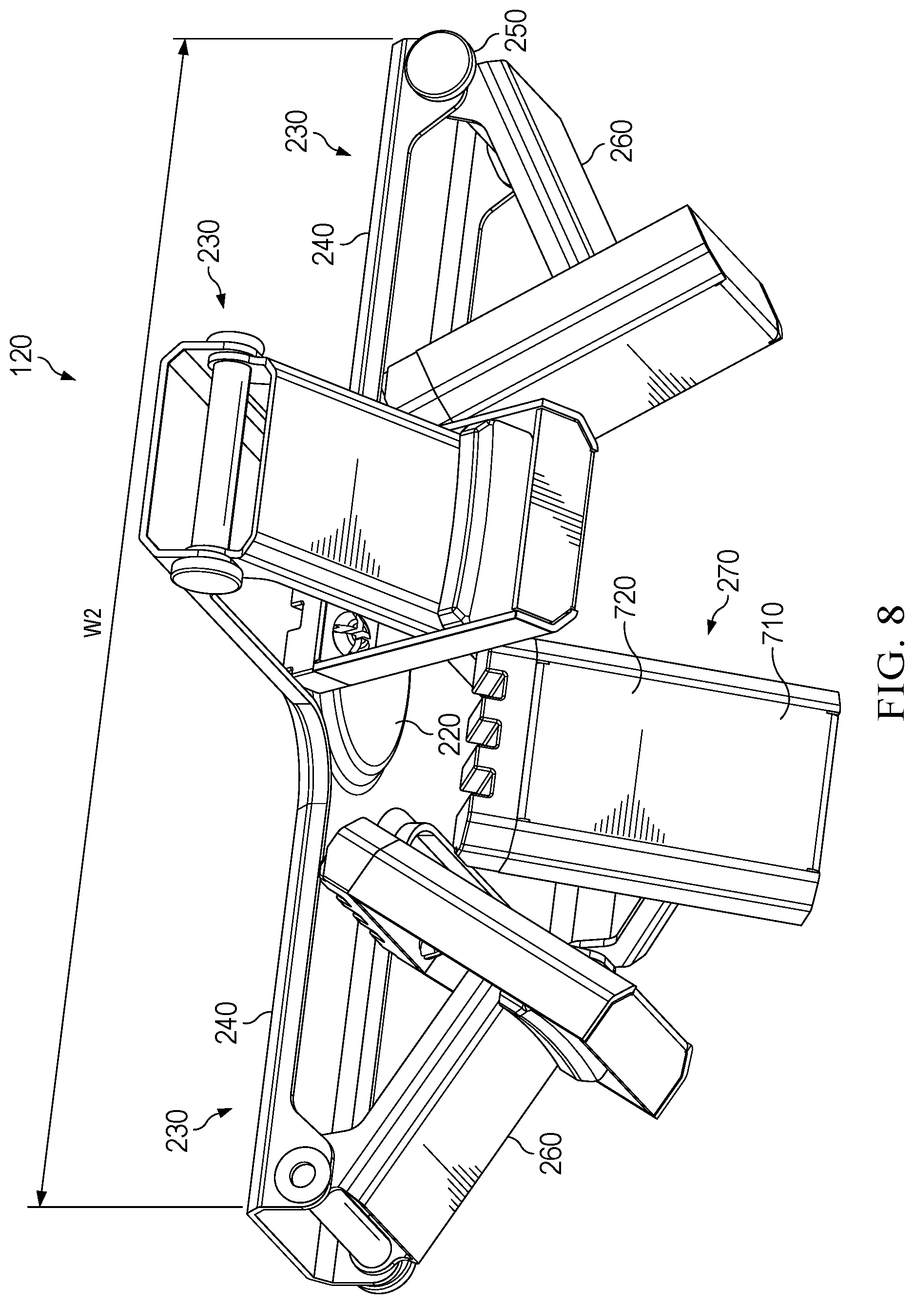 Patent US12359817 Figure 8 – Portable stove with folding stand