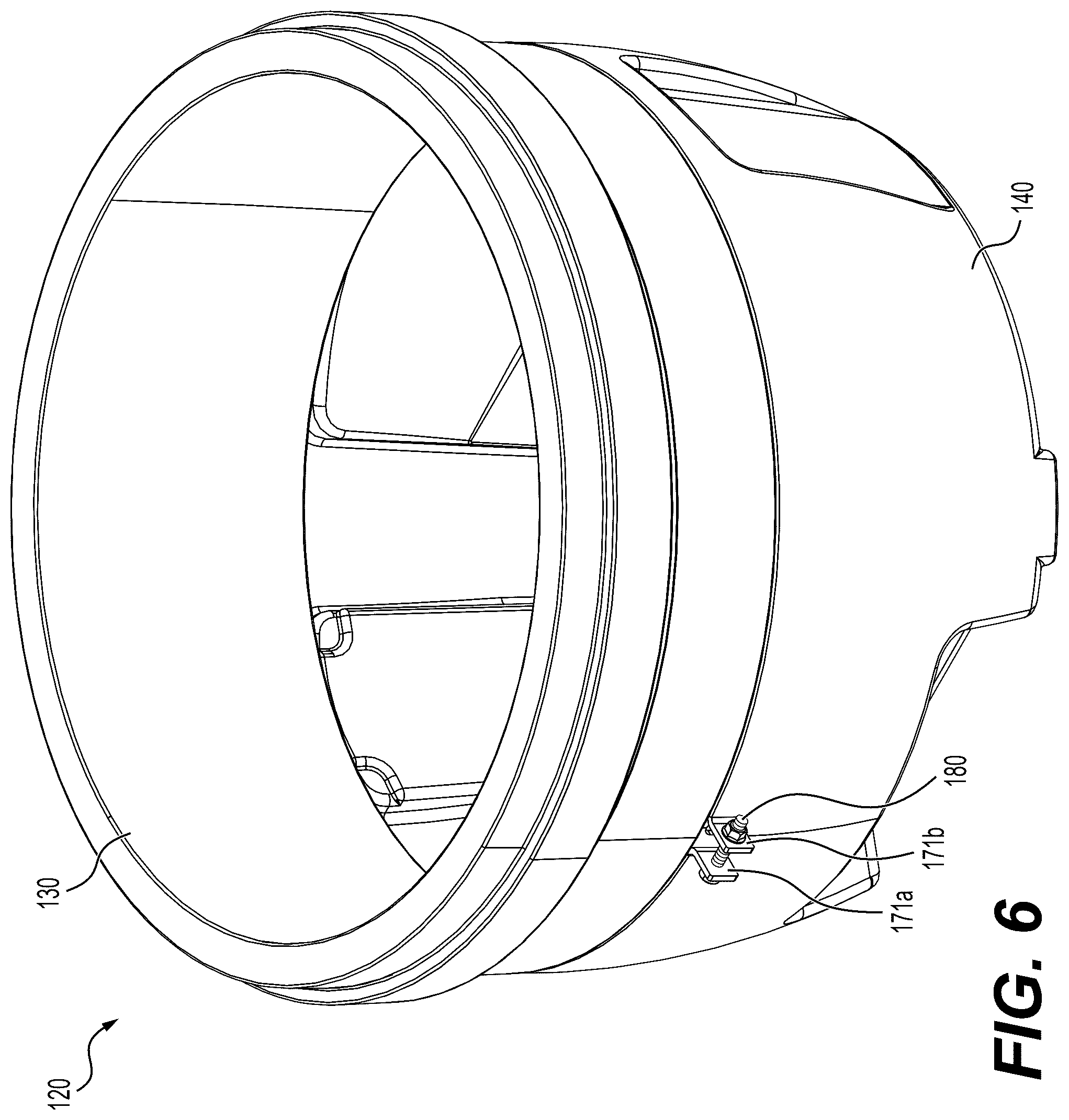 Patent US12359819 Figure 8 – Systems and methods for joining metal and ceramic components of a kamado-style grill