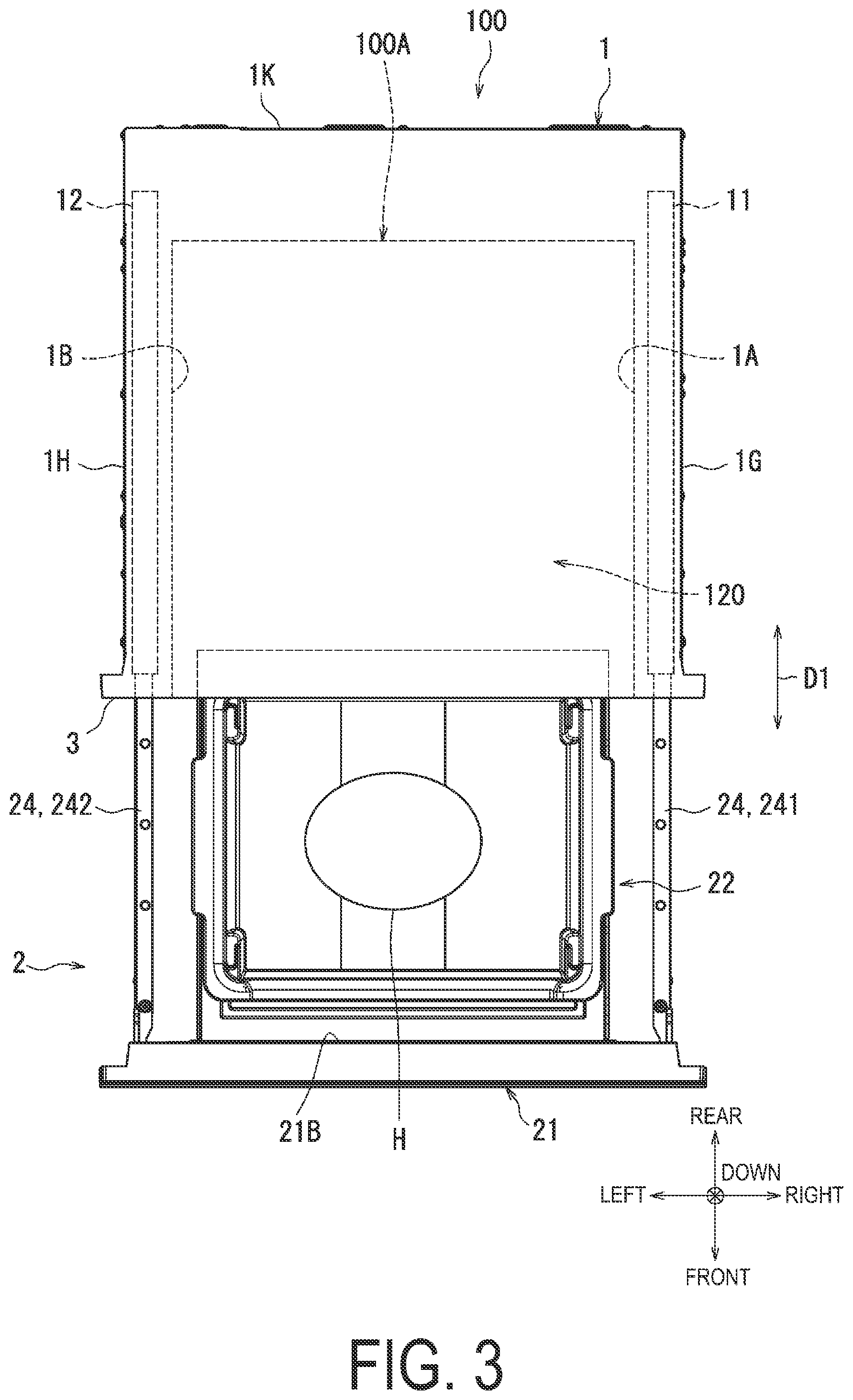 Patent US12359822 Figure 3 – Heating cooking apparatus