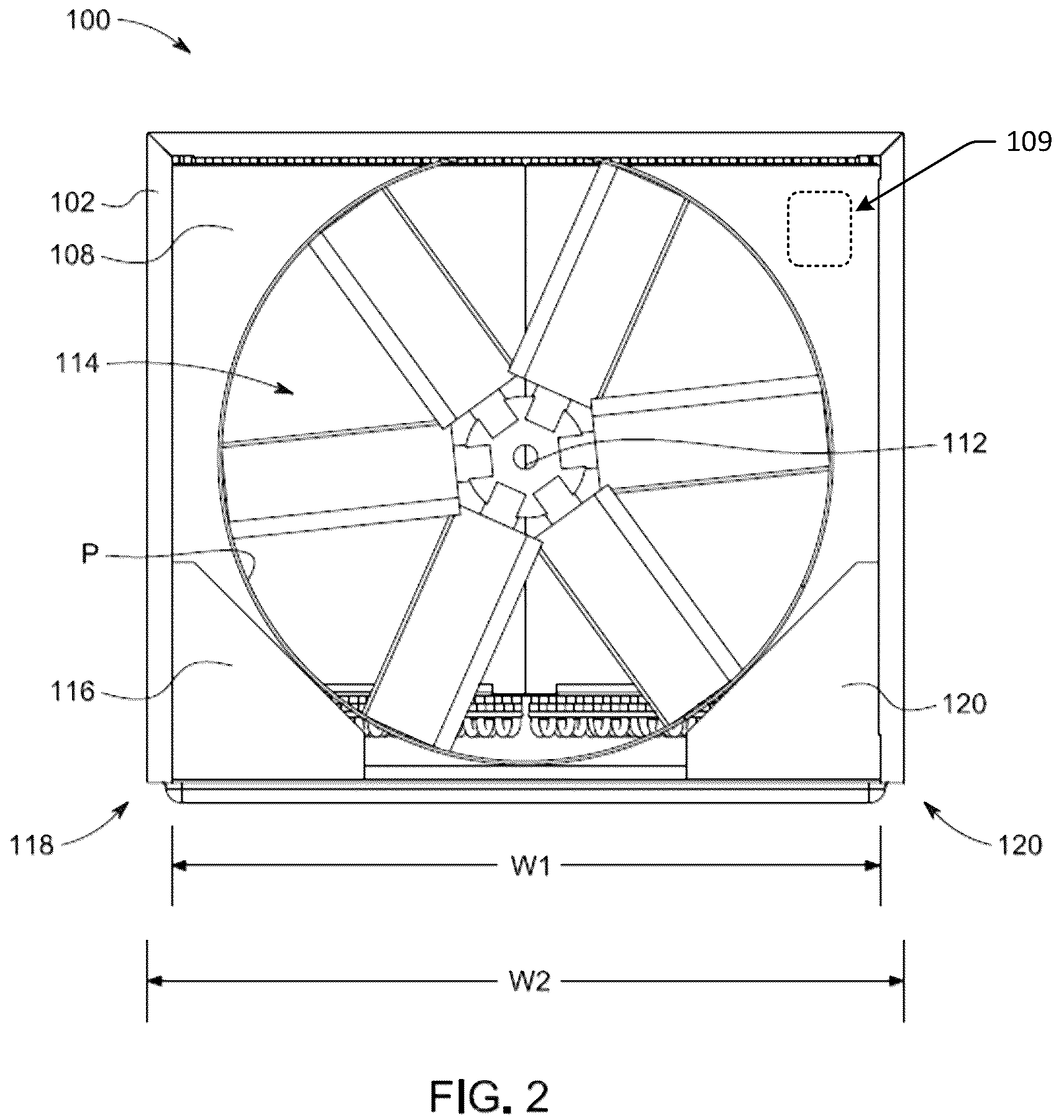 Patent US12359826 Figure 2 – Air handler