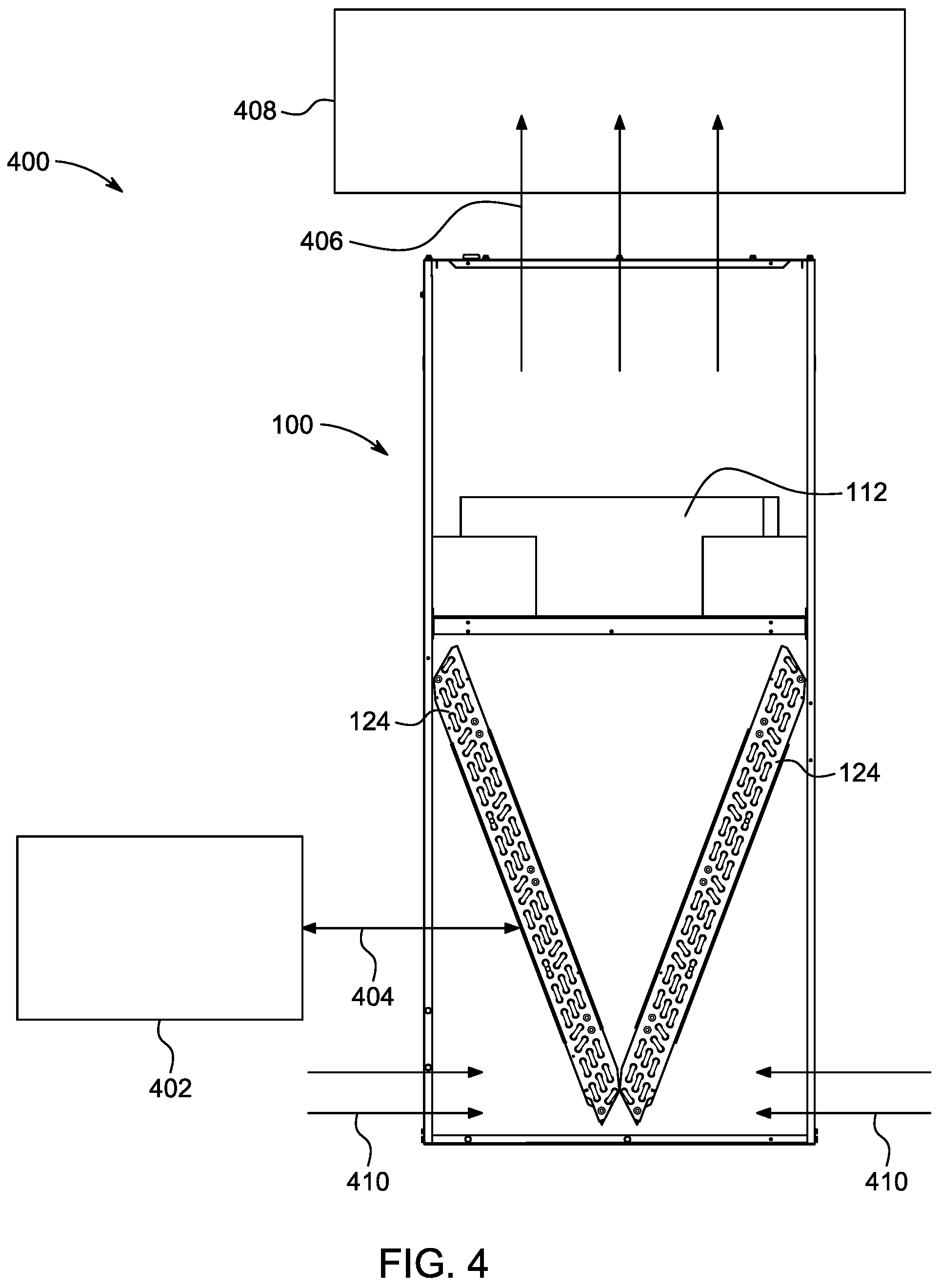 Patent US12359826 Figure 4 – Air handler