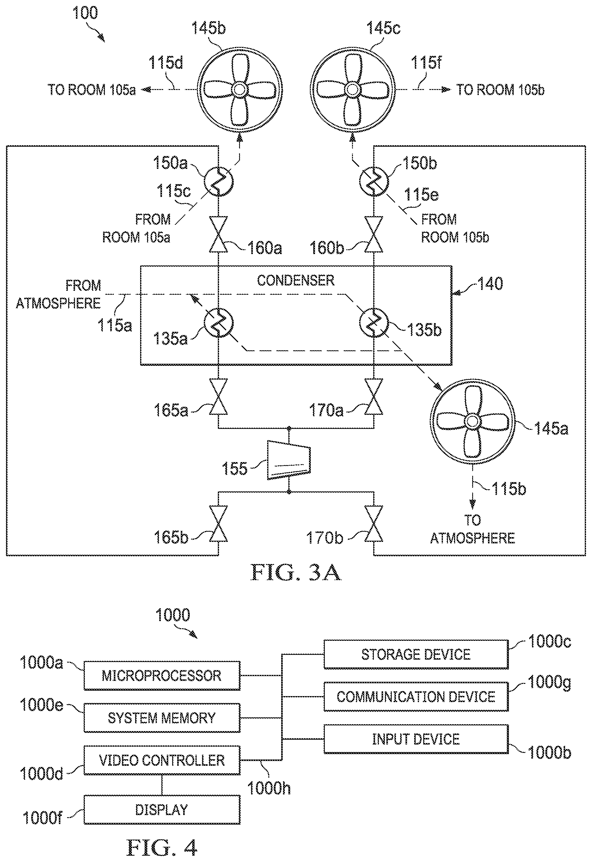 Patent US12359827 Figure 4 – Independent temperature control for rooms