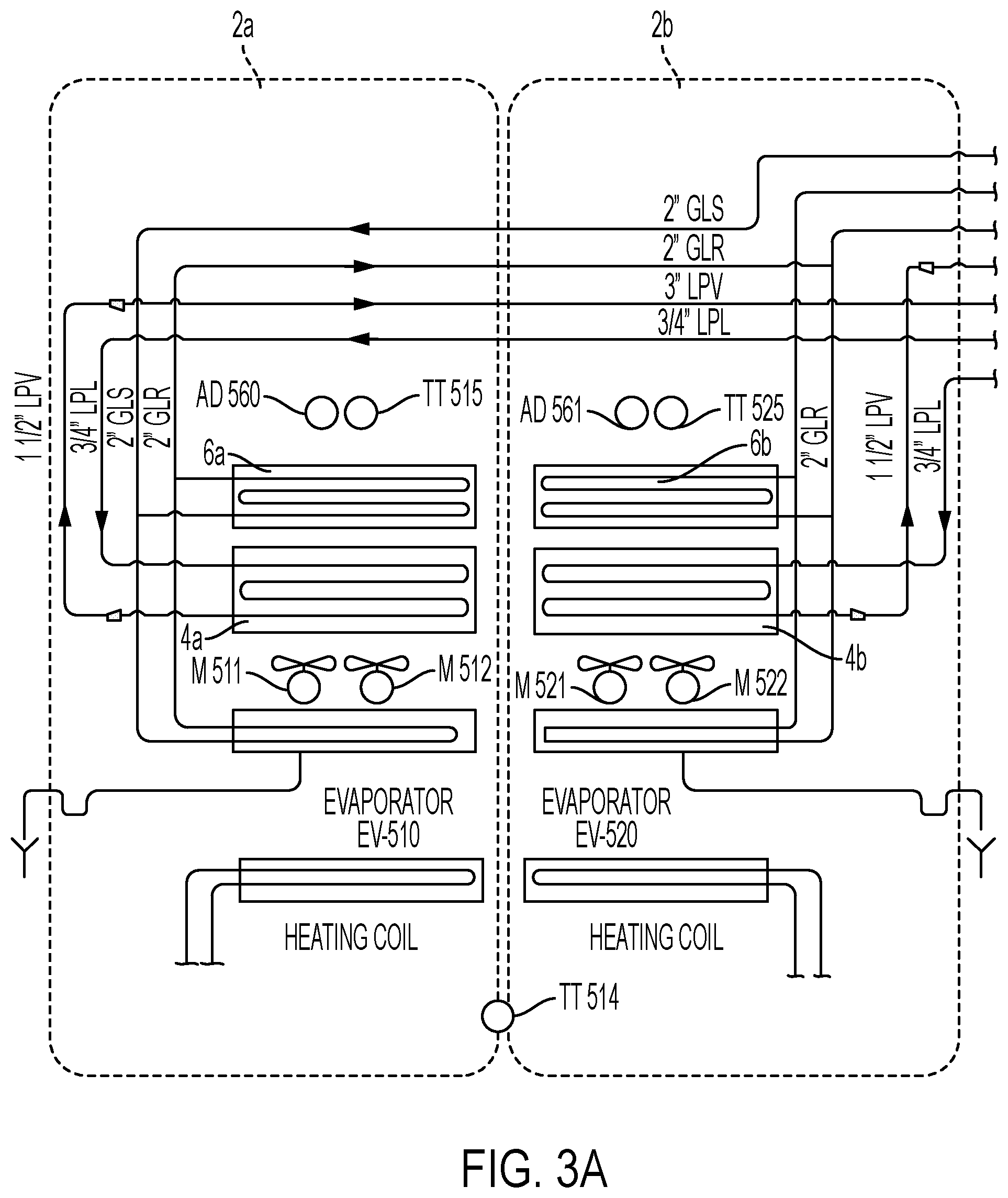Patent US12359828 Figure 3 – Low charge packaged ammonia refrigeration system with evaporative condenser
