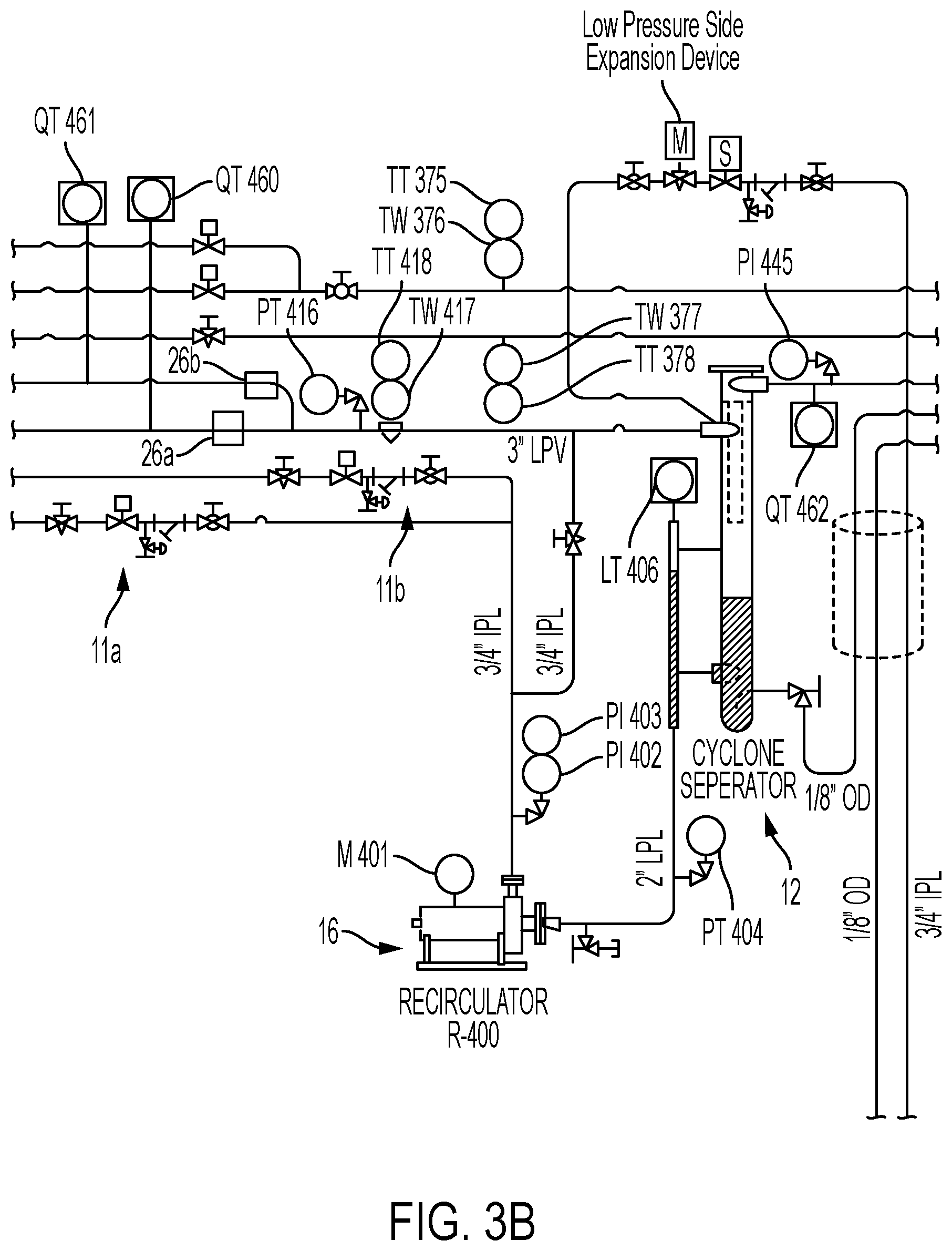 Patent US12359828 Figure 4 – Low charge packaged ammonia refrigeration system with evaporative condenser