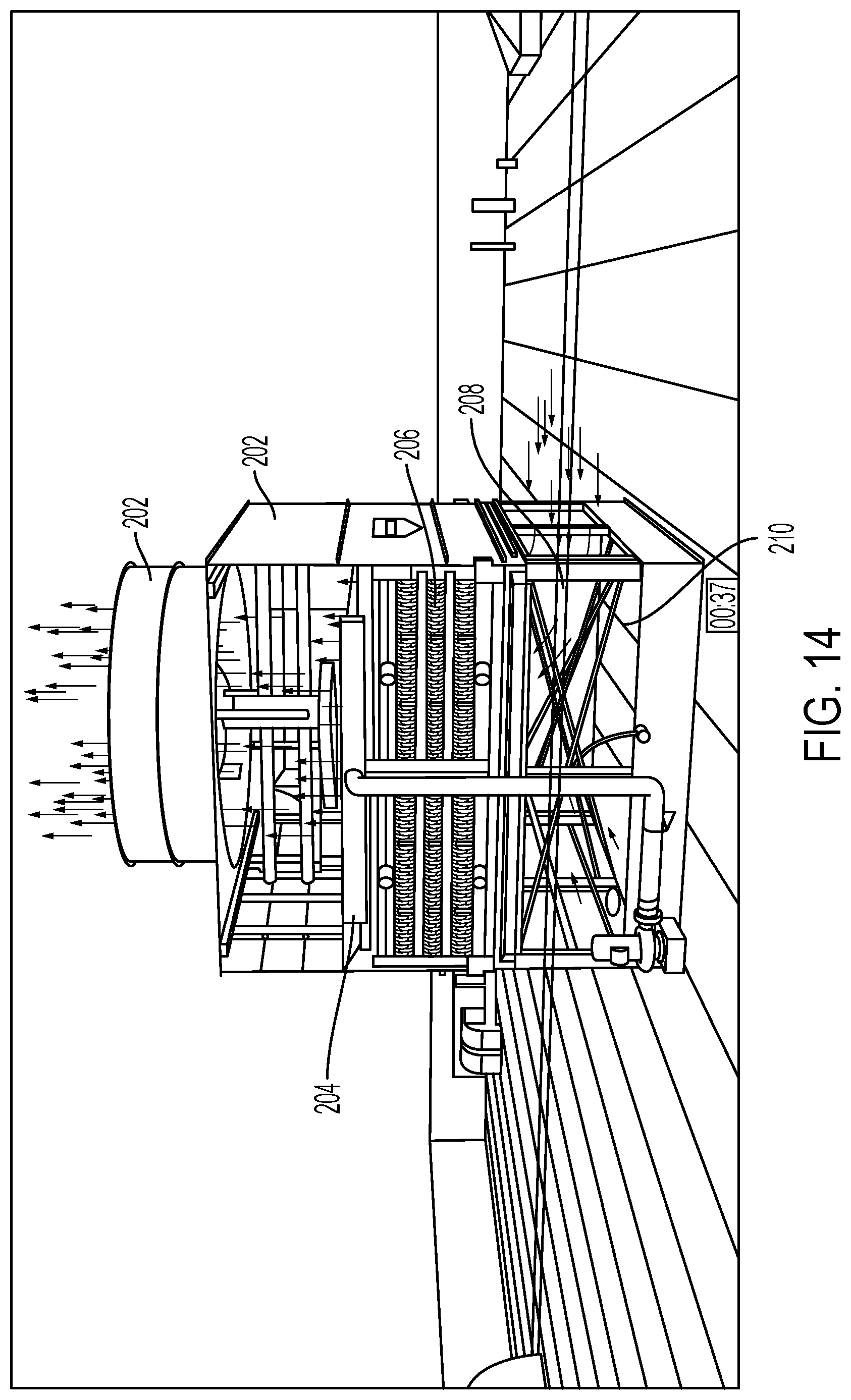 Patent US12359828 Figure 16 – Low charge packaged ammonia refrigeration system with evaporative condenser