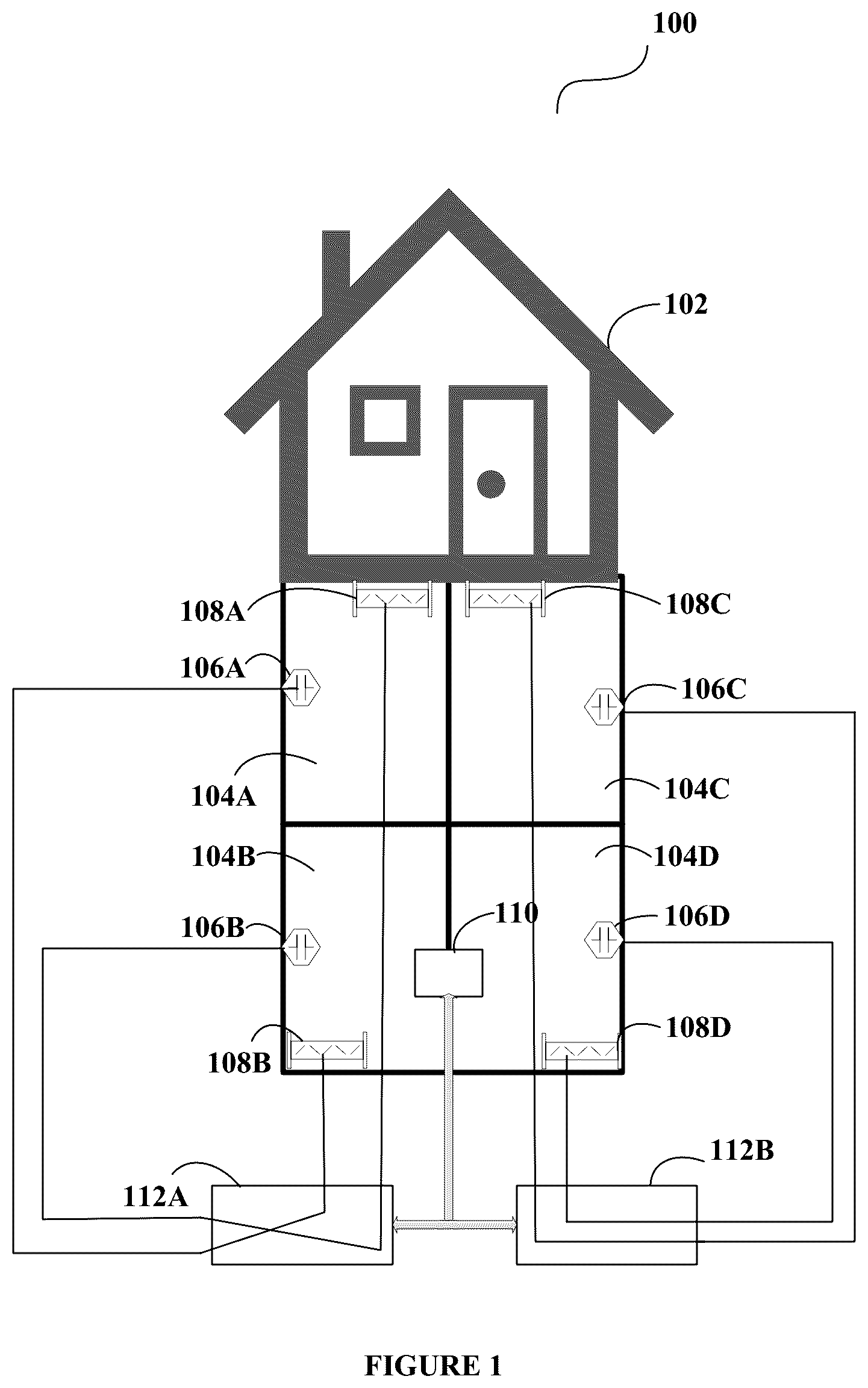 Patent US12359832 Figure 1 – Method and a system to map a correct damper and sensor association