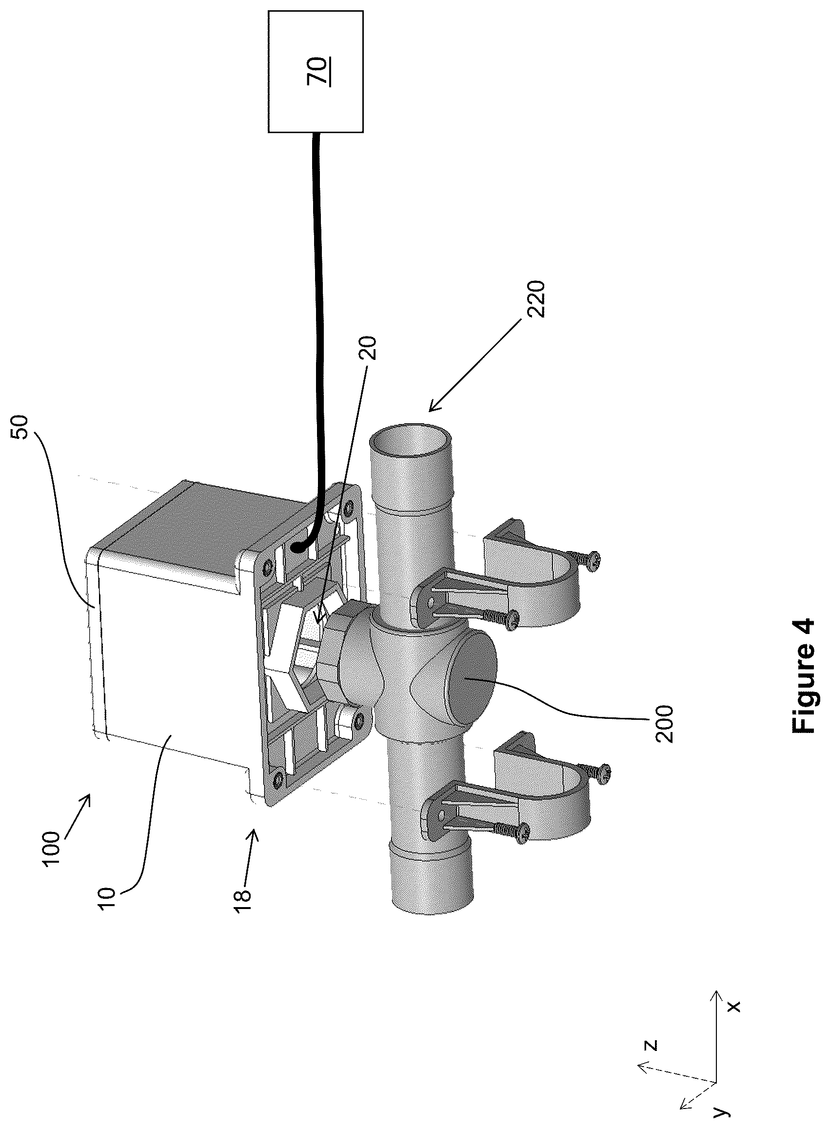 Patent US12359833 Figure 4 – Optical monitoring device for use in heating, ventilation, air conditioning and refrigeration system for moisture level