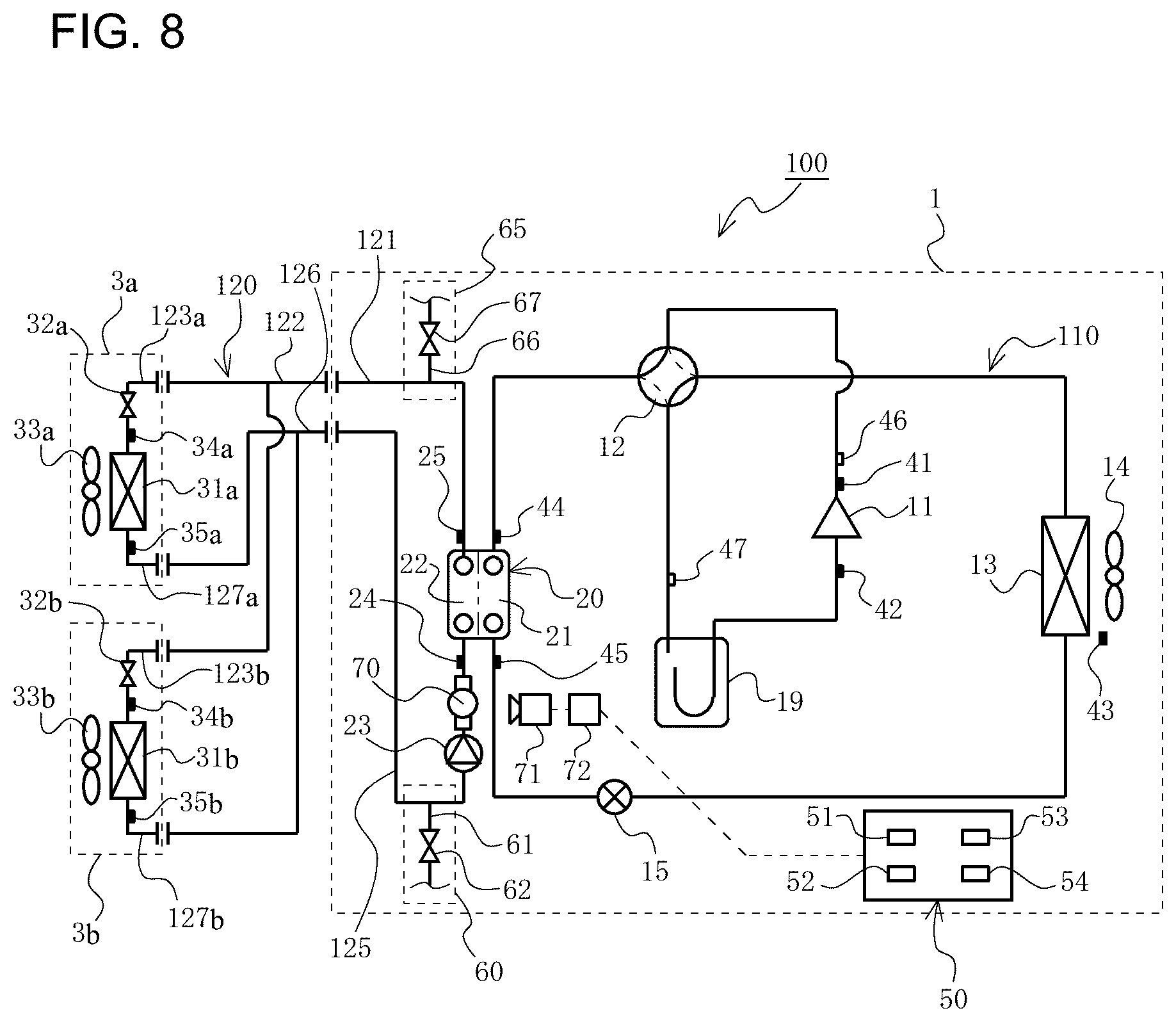 Patent US12359836 Figure 8 – Air-conditioning apparatus, and air discharge method for air-conditioning apparatus