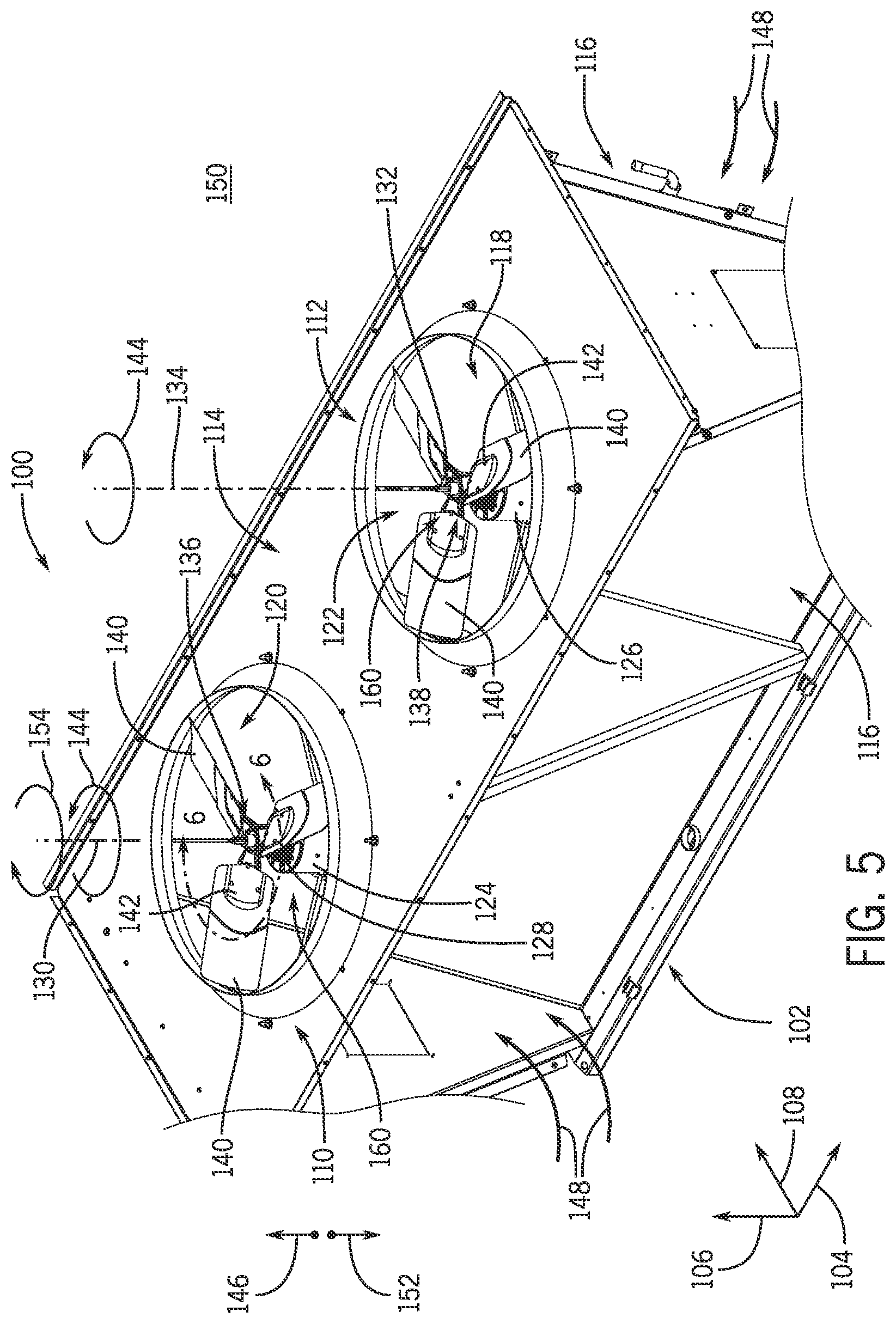 Patent US12359842 Figure 5 – Condenser fan rotation restriction system