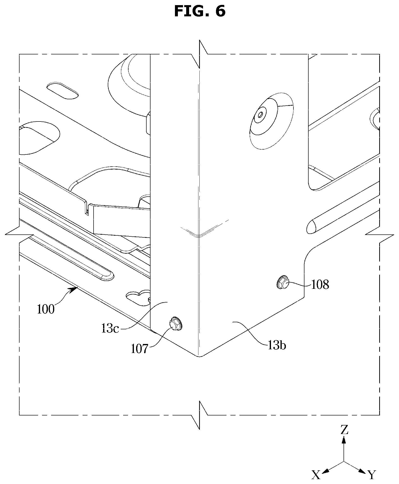 Patent US12359844 Figure 6 – Outdoor unit of air conditioner