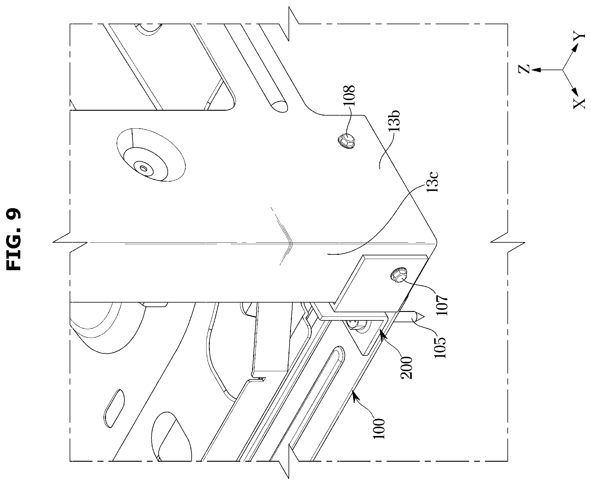 Patent US12359844 Figure 9 – Outdoor unit of air conditioner