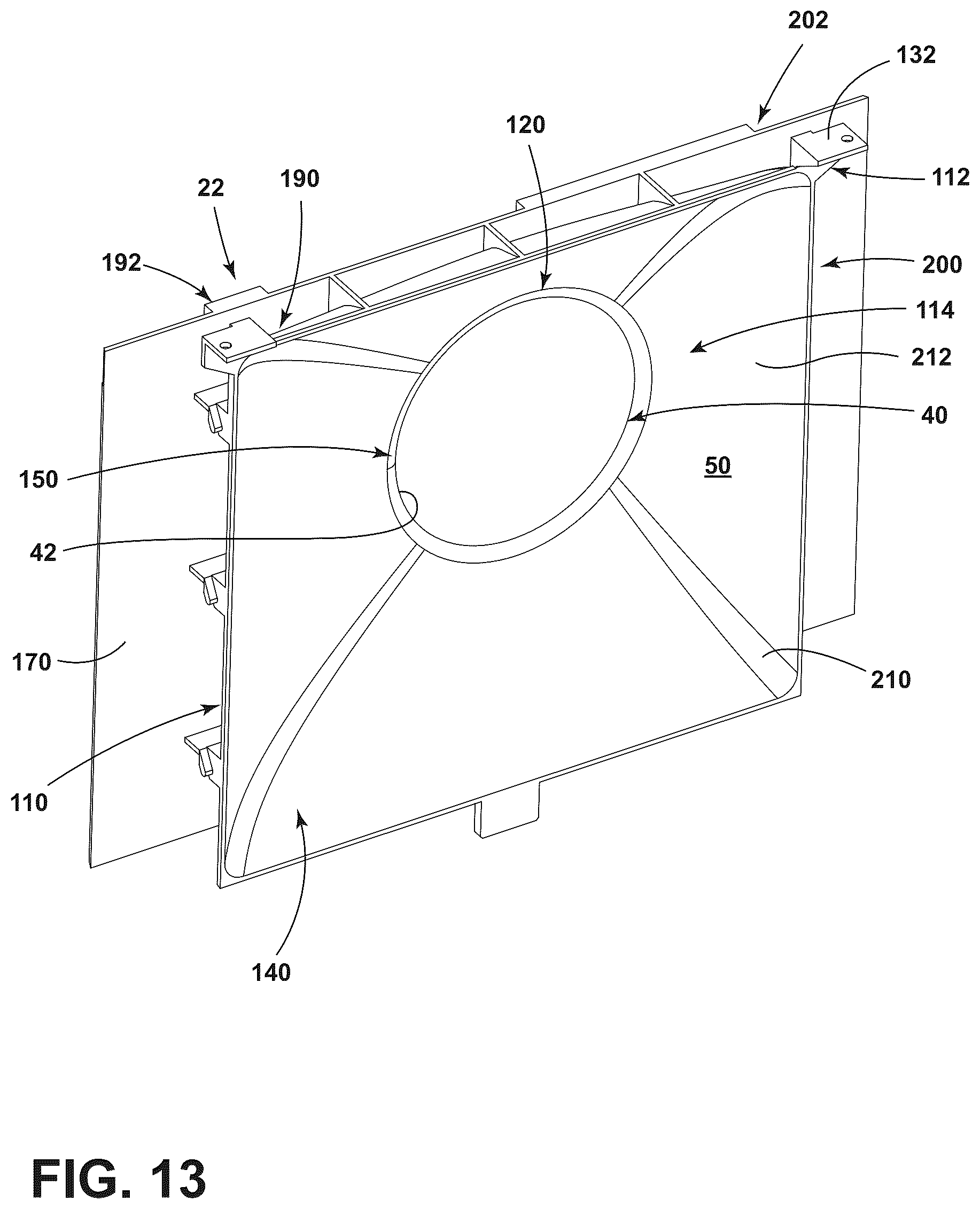 Patent US12359845 Figure 13 – Air funnel for a heat pump system of a water heater